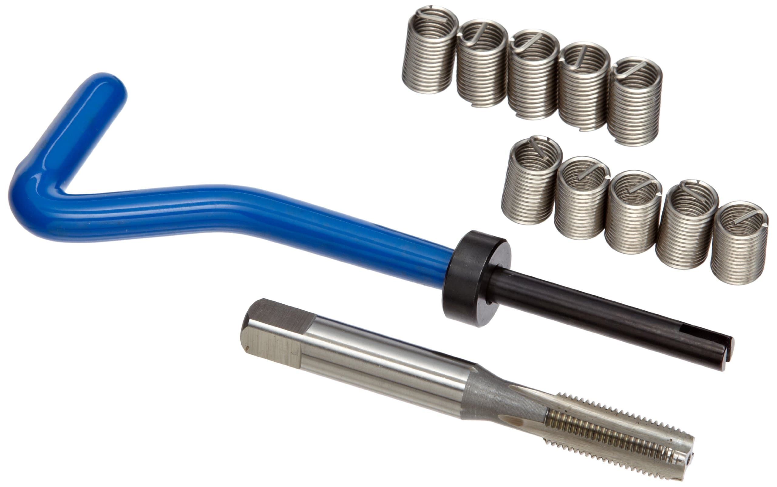 E-Z Lok EK50820 Metric Helical Threaded Insert Kit, 304 Stainless Steel, M8-1.0 Thread Size, 16 mm Installed Length (Pack of 10)