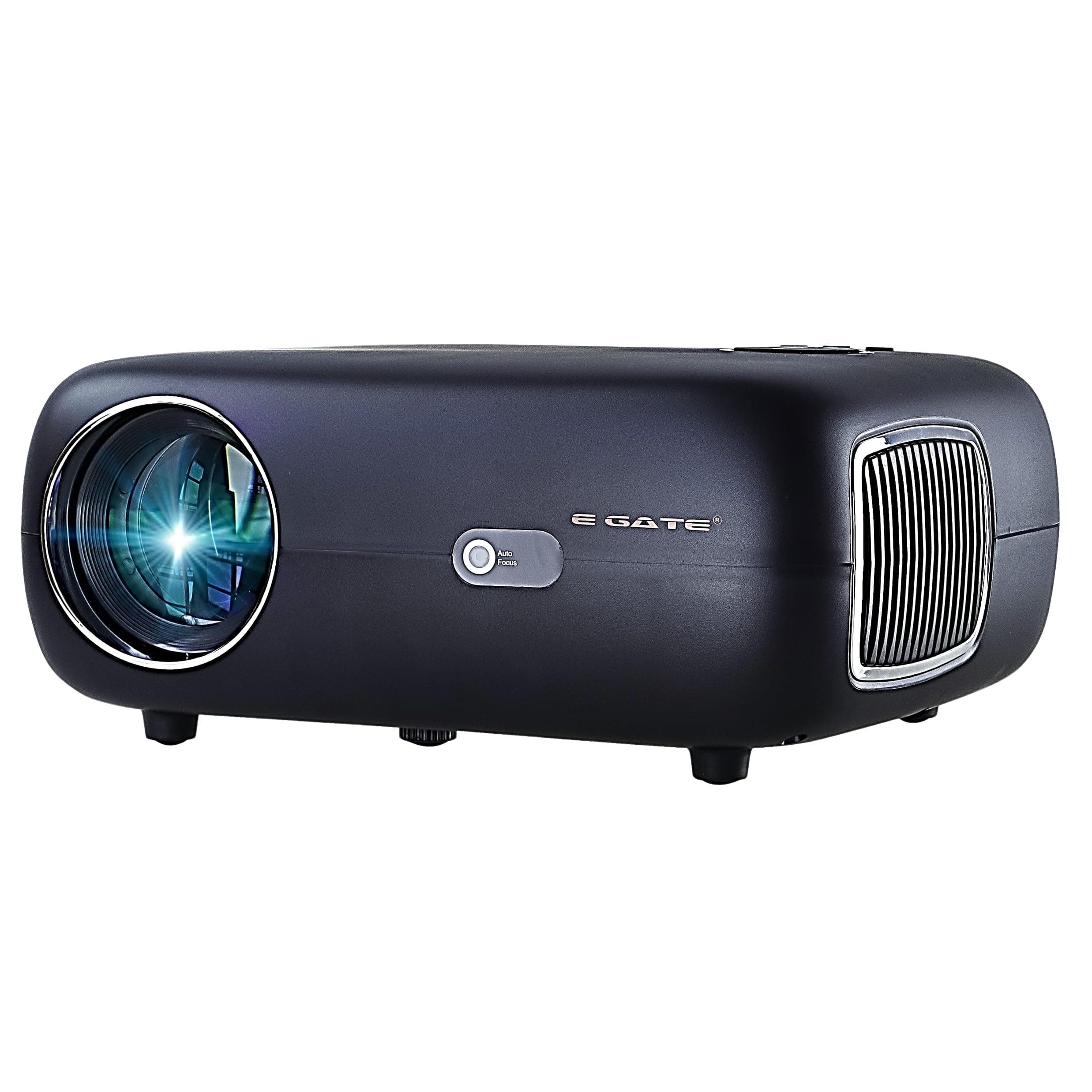 E Gate K9 Pro-Max 6X, Automatic Android Projector | 600 ISO Lumens & 1200fc | Full HD 1080p Native | Auto (Focus + Keystone) | Netflix, Prime etc | 2 HDMI, 2 USB, Dual WiFi & BT | Egate