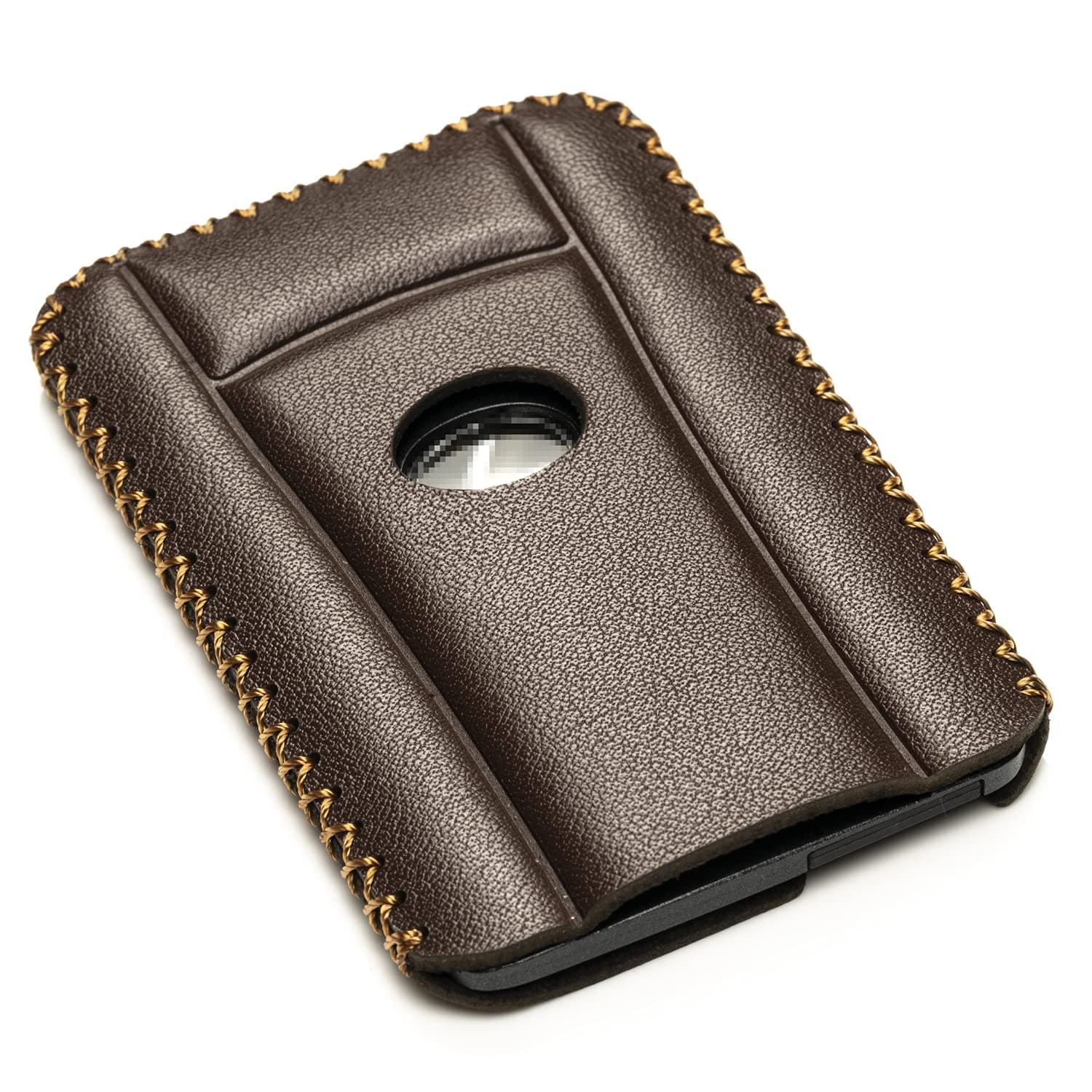 Vitodeco Leather Keyless SMARTACCESS Key Card Case Compatible with Lexus LX570, LS460, ES, LX600 2016 - 2025 (Card, Brown)