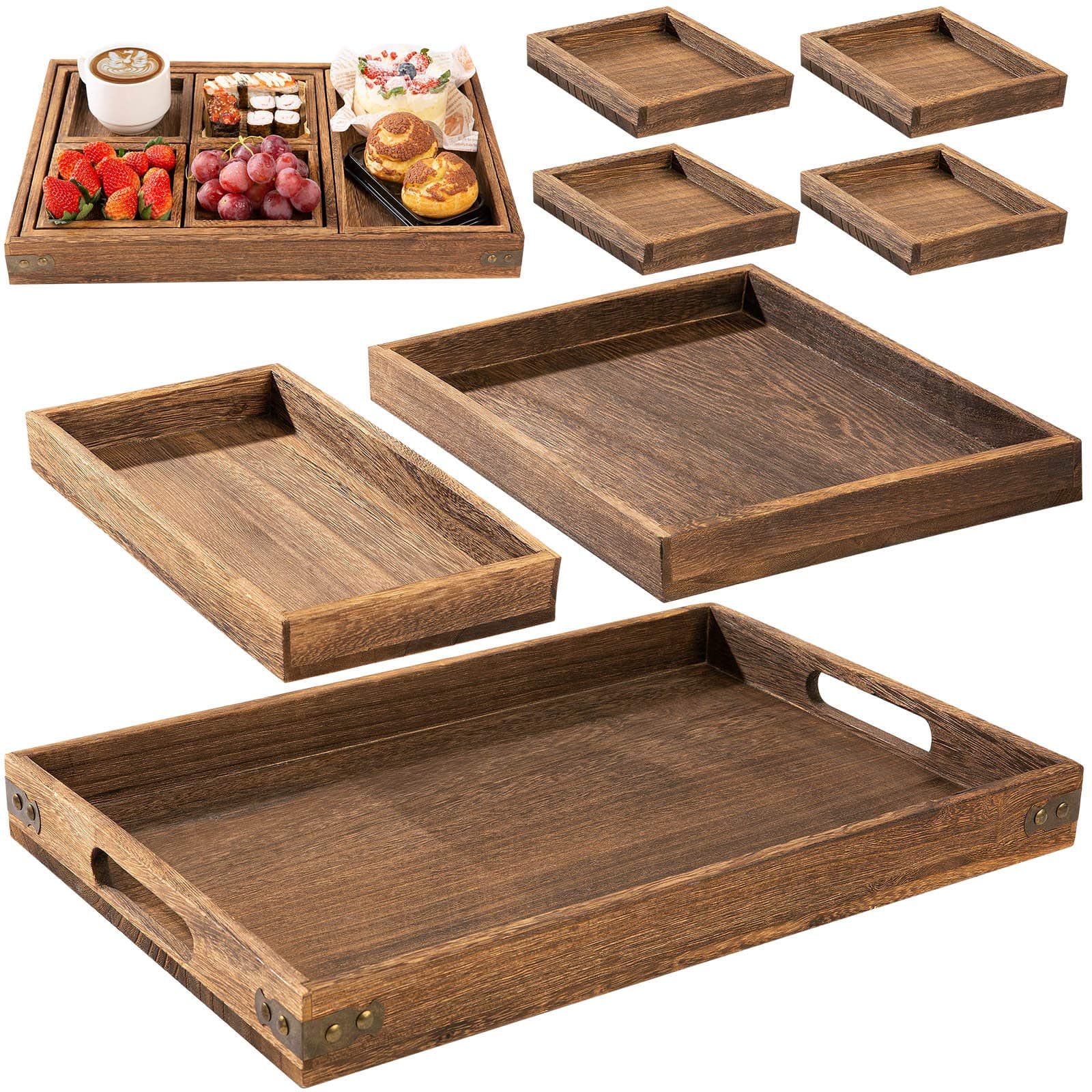 Rustic Wooden Serving Trays