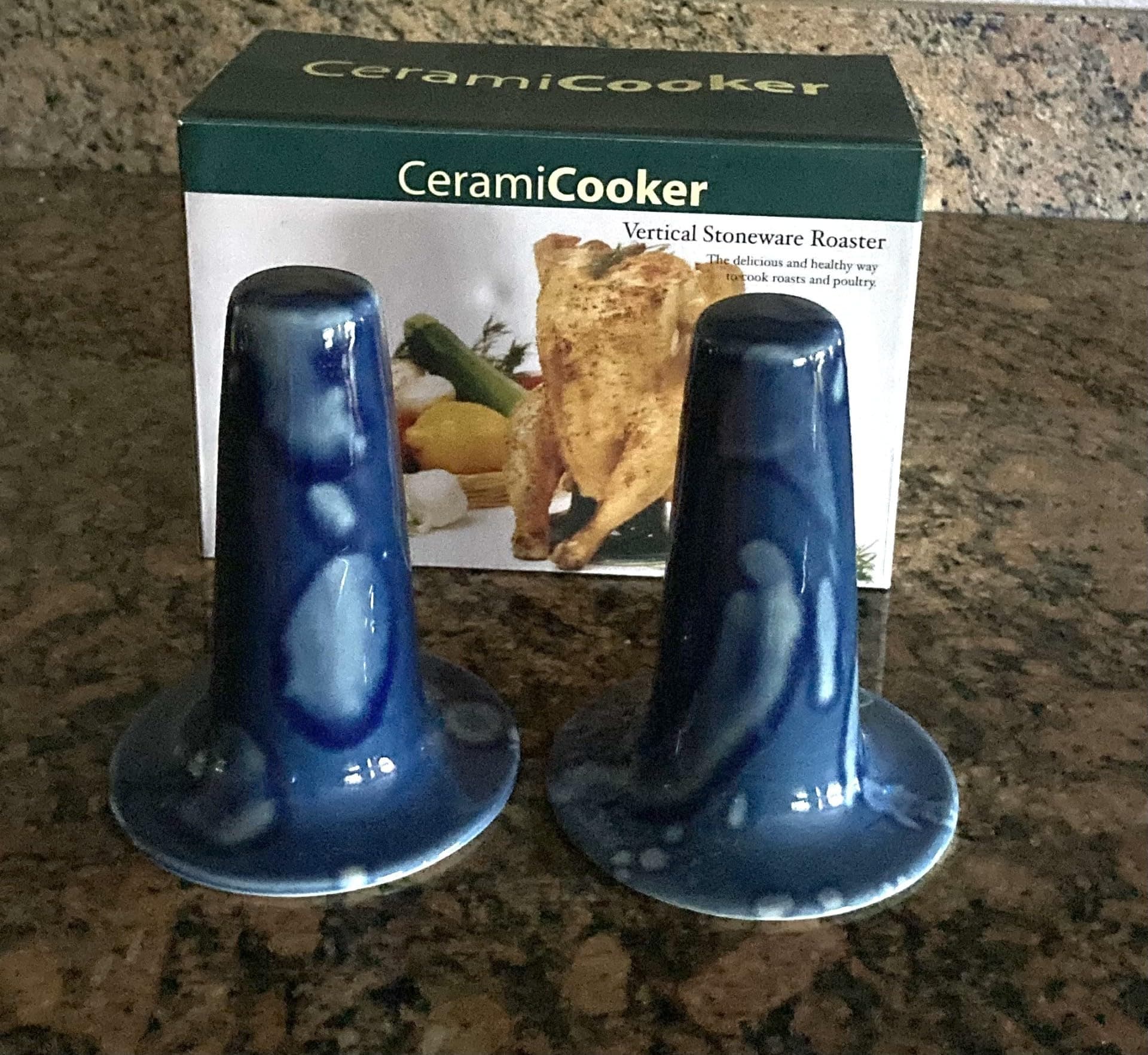 Vertical Cornish Game Hen Roaster -Pair