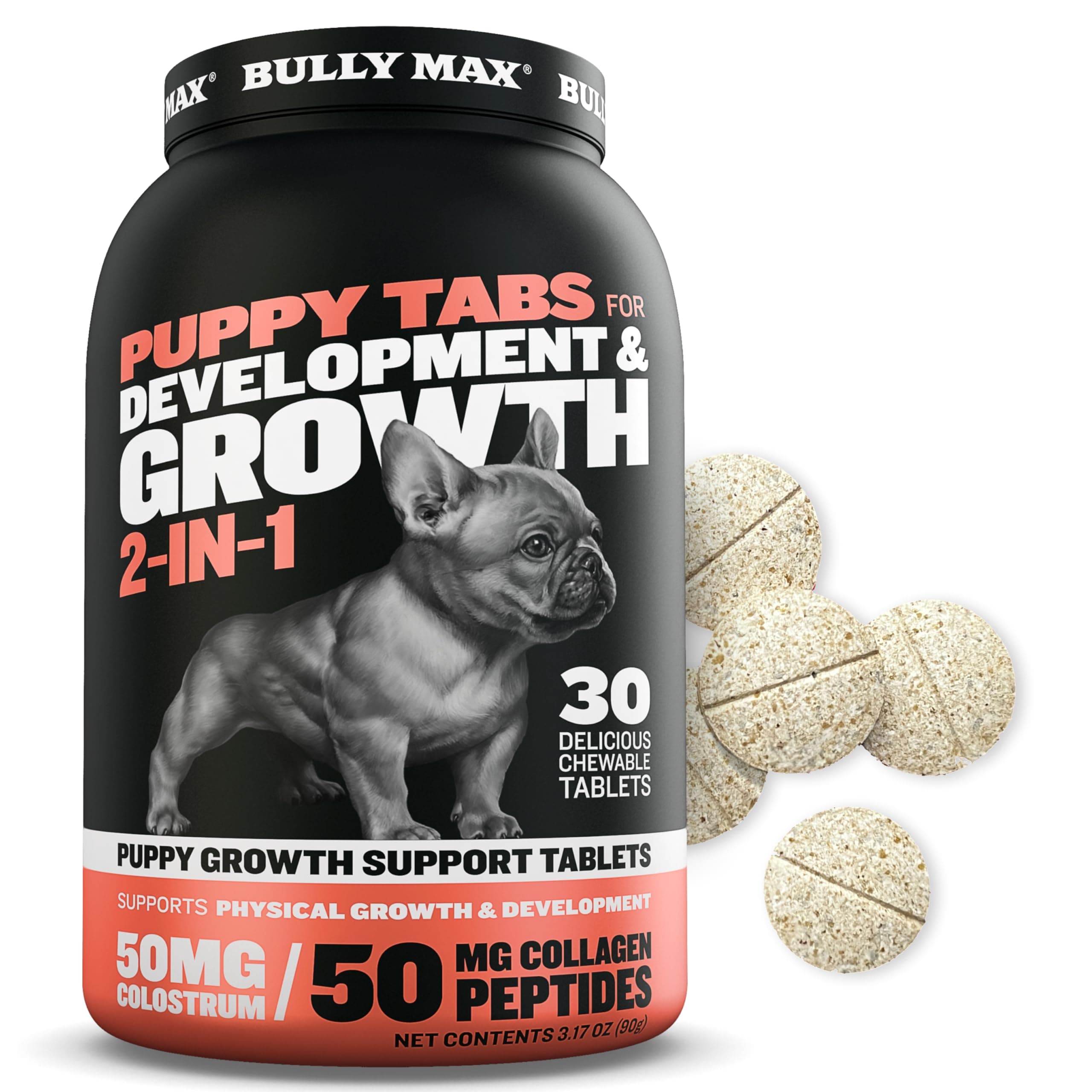 Puppy Tabs For Development & Growth 2-in-1