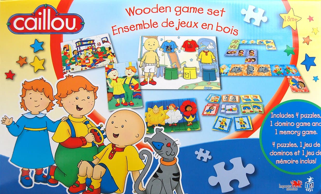Caillou Wood Game Set