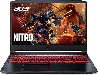 Acer Nitro 5 AN515-55-53E5 Gaming Laptop | Intel Core i5-10300H | NVIDIA GeForce RTX 3050 GPU | 15.6" FHD 144Hz IPS Display | 8GB DDR4 | 256GB NVMe SSD | Intel Wi-Fi 6 | Backlit Keyboard