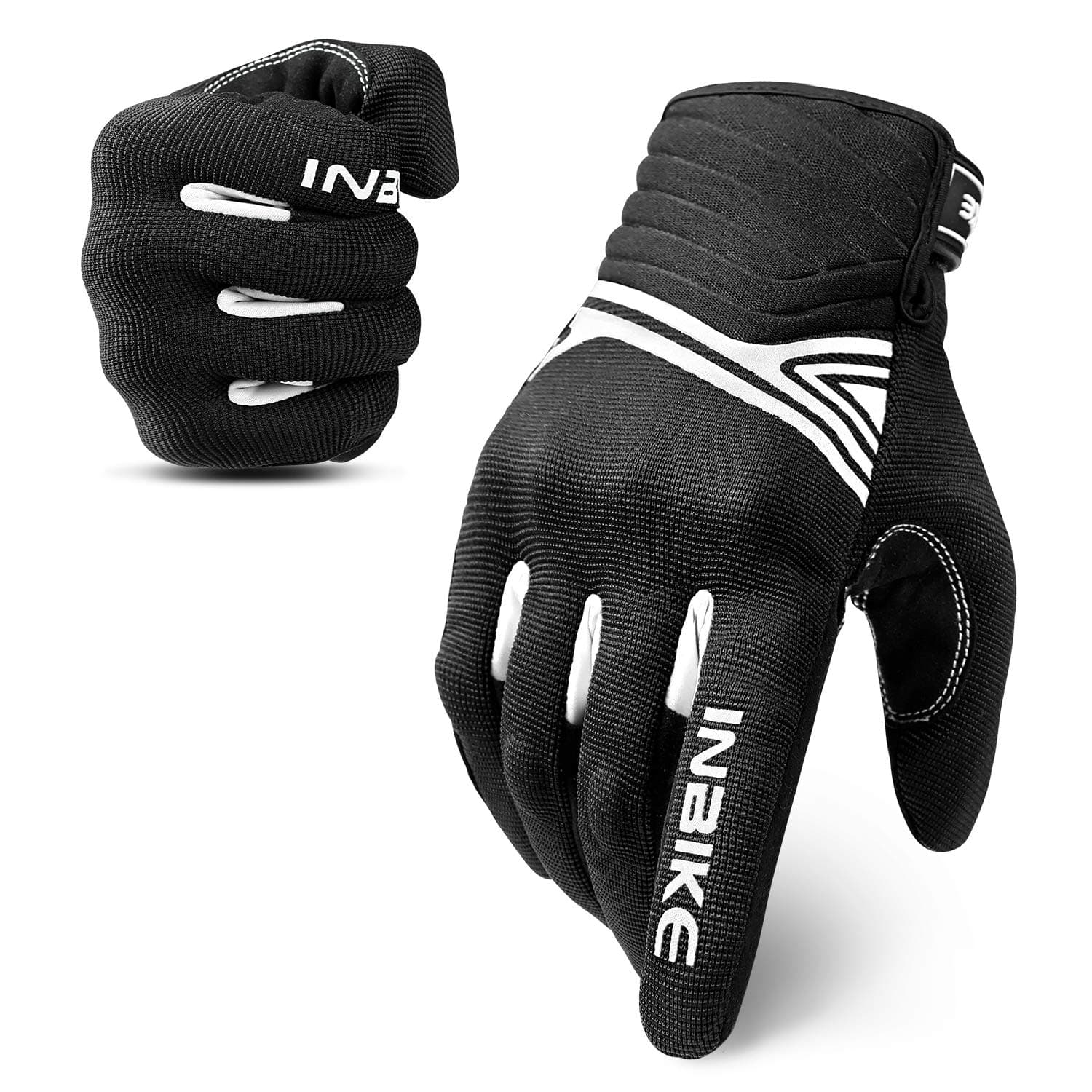 INBIKE Breathable Mesh Motorcycle Gloves Touchscreen with TPR Palm Pad Hard Knuckles