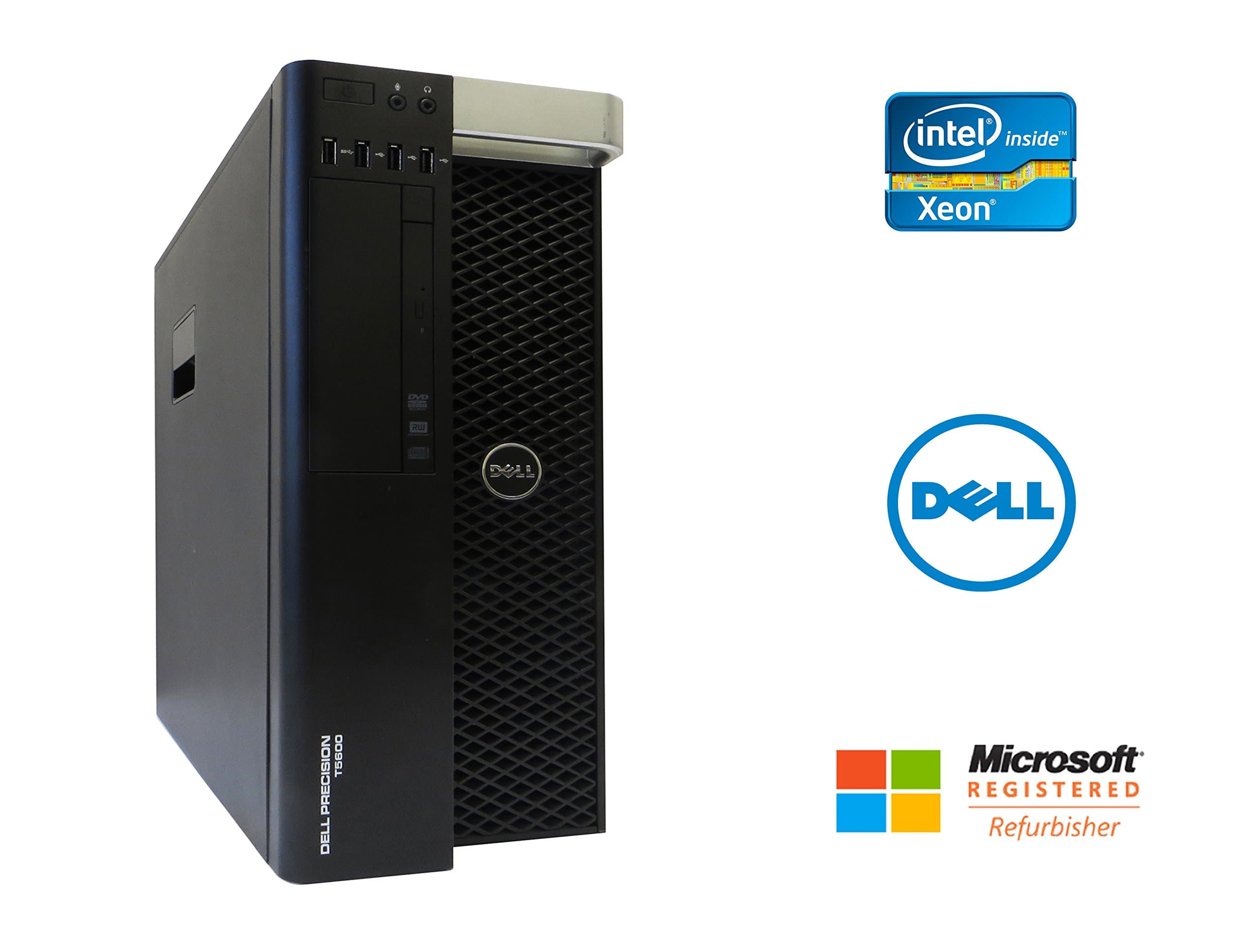 Dell Precision T5600 Desktop Workstation Intel Xeon 16 Core 2.6GHz 64GB RAM 500GB SSD + 6TB HD NVIDIA GeForce GTX 1080 8GB Graphics Windows 10 Pro 64-bit