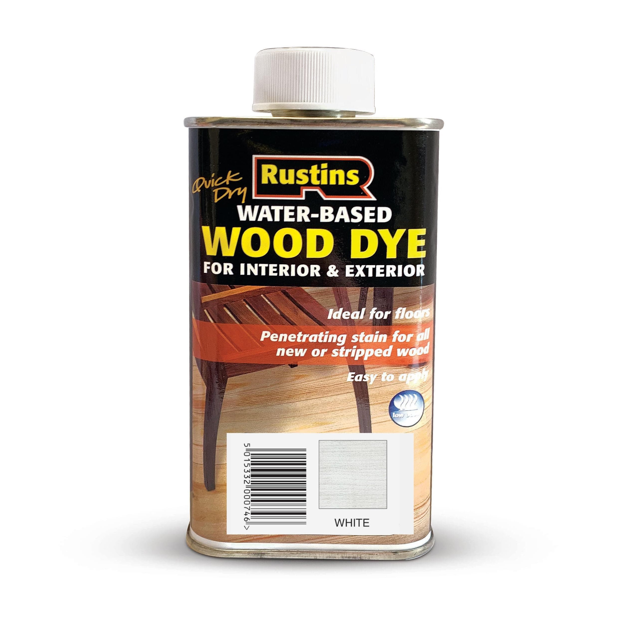 Rustins Wood Dye White 250ml