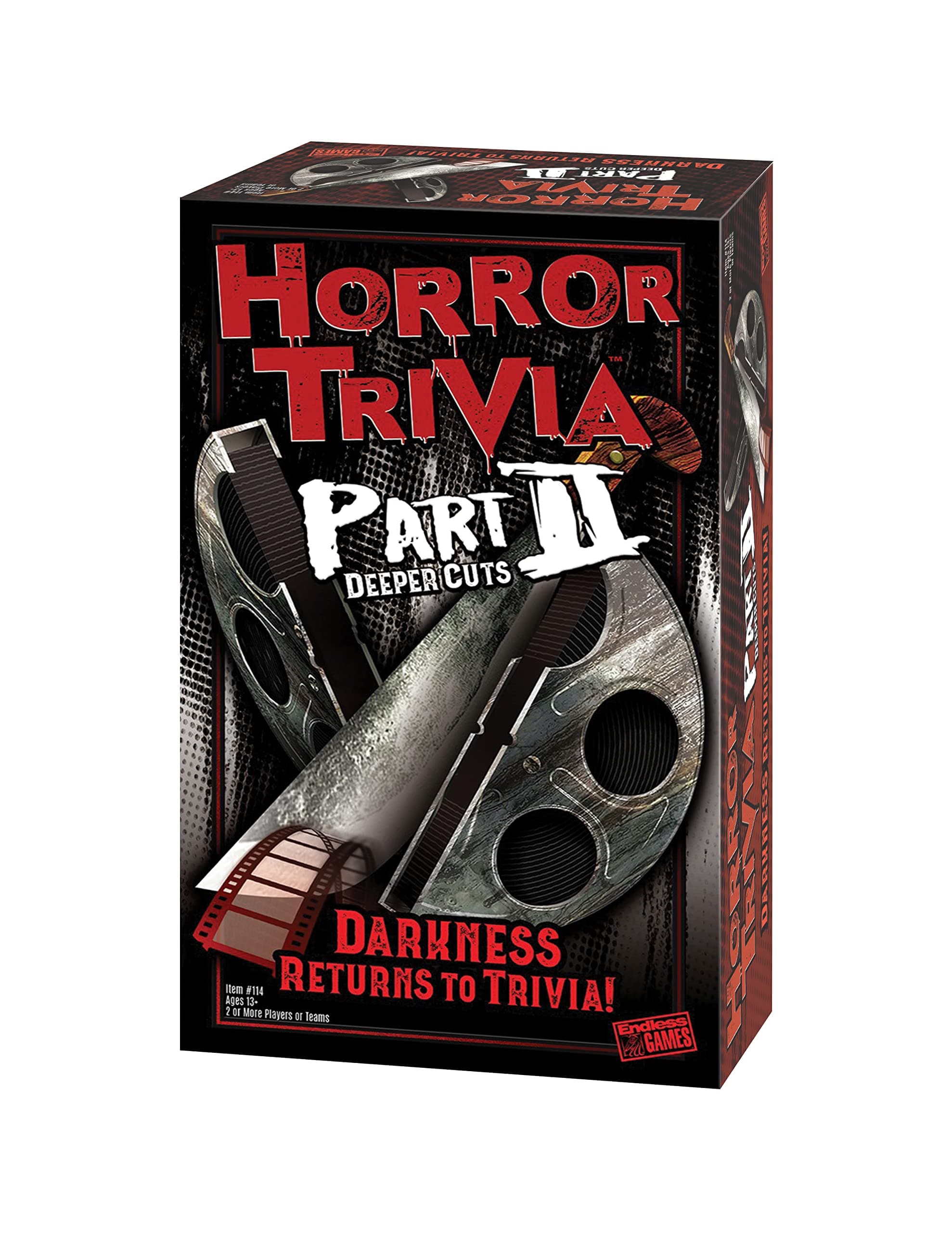 Horror Trivia Part II by Goliath - Includes 300 New Trivia Questions! for 2 or More Players, Ages 13 and up!