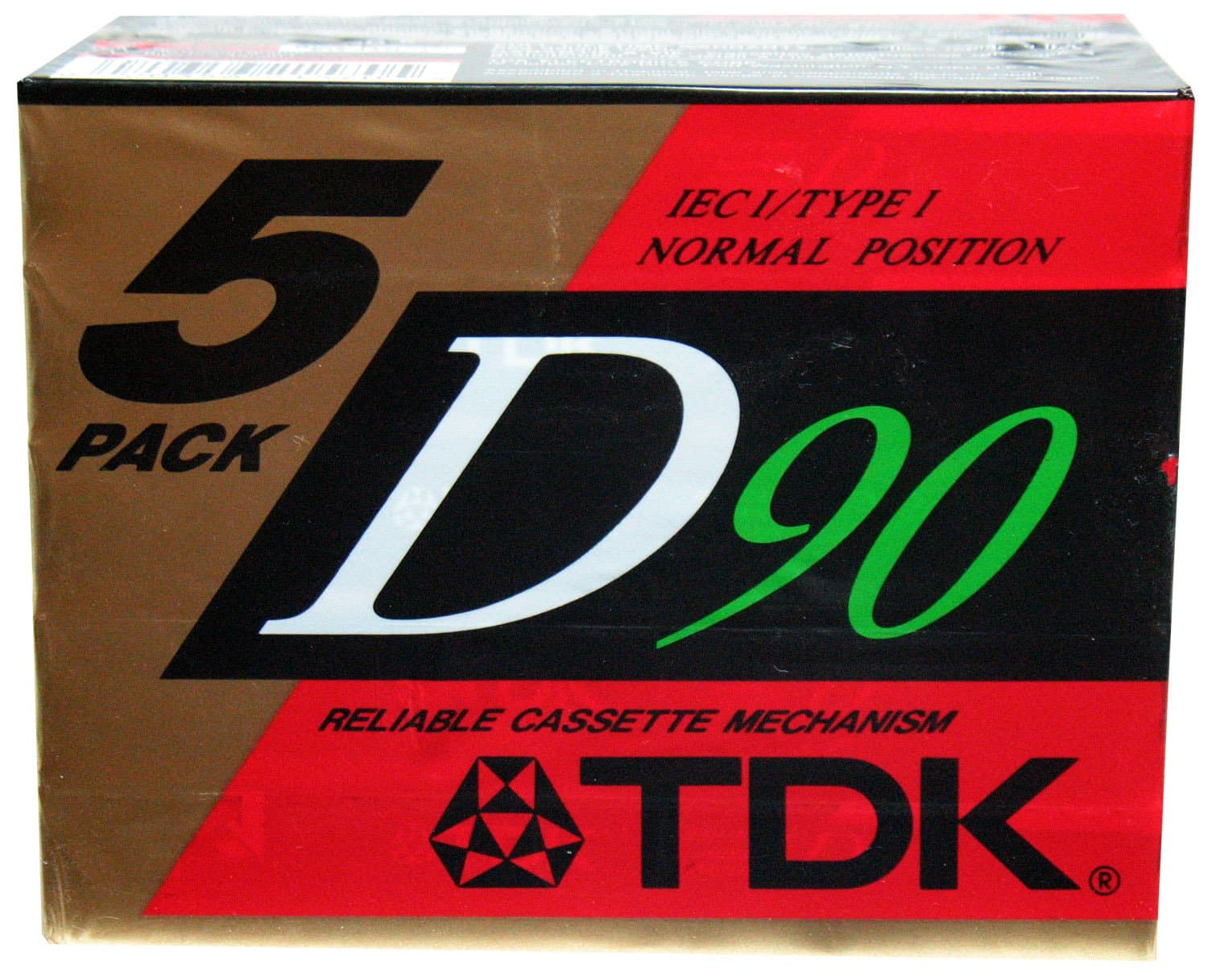 Dynamic Performance D90 High Output IEC I / Type I - 5 Pack Audio Cassette Tapes