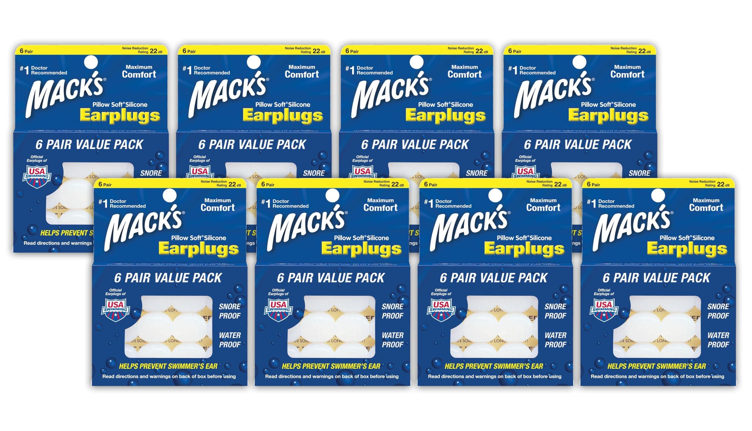 Mack's Pillow Soft Earplugs Value Pack, 48 Count by Mack's