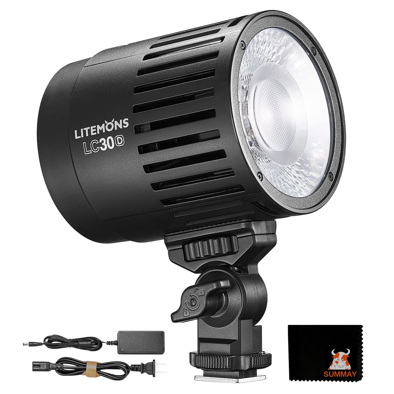Godox LC30D Desktop LED Video Light Constant Light Soft Light Two-Color Temperature Fill Light Suitable for Shooting Jewelry, Live Shooting, Two-Color Temperature Lighting
