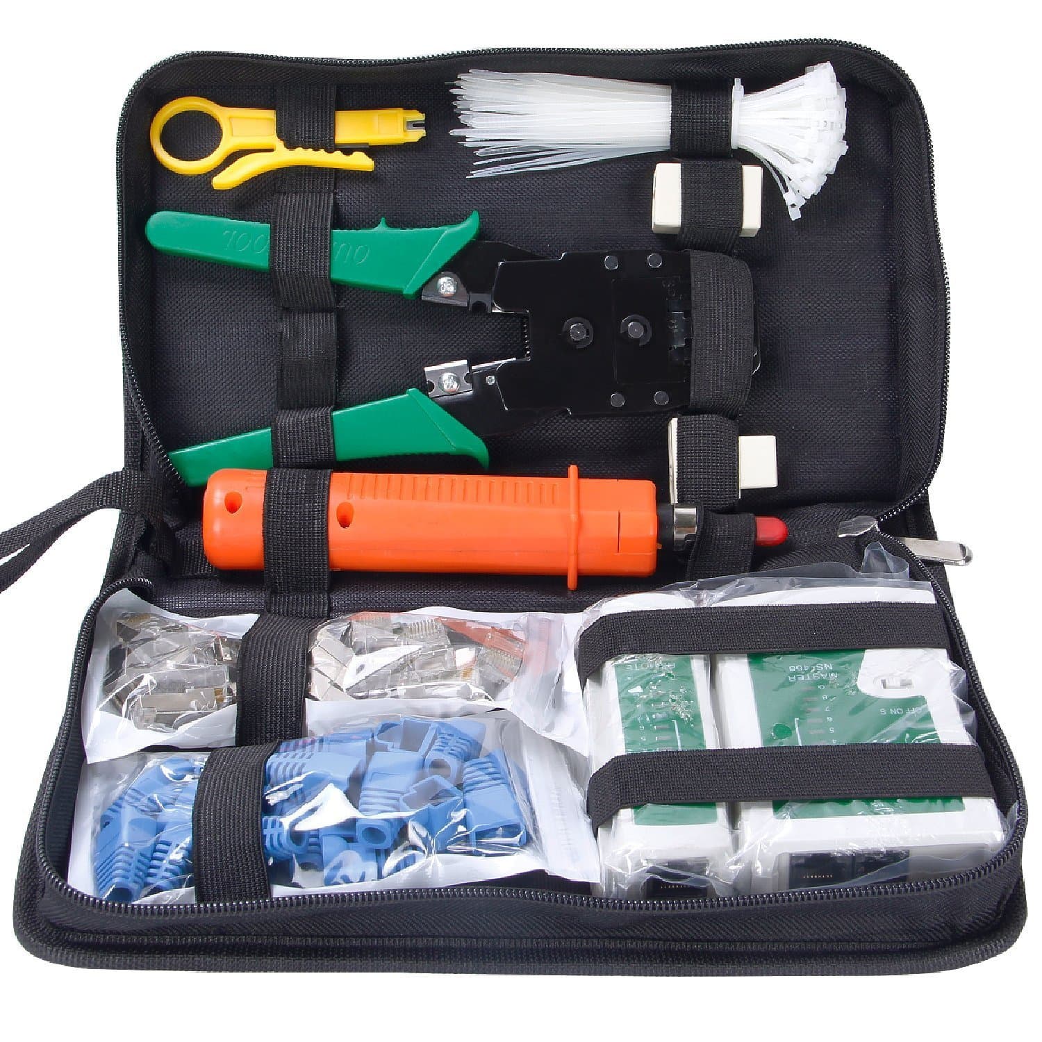 DonkeyEmma BAT Fix Network Tool Kits Professional Net Computer Maintenance LAN Cable Tester 9 in 1 Repair Tools
