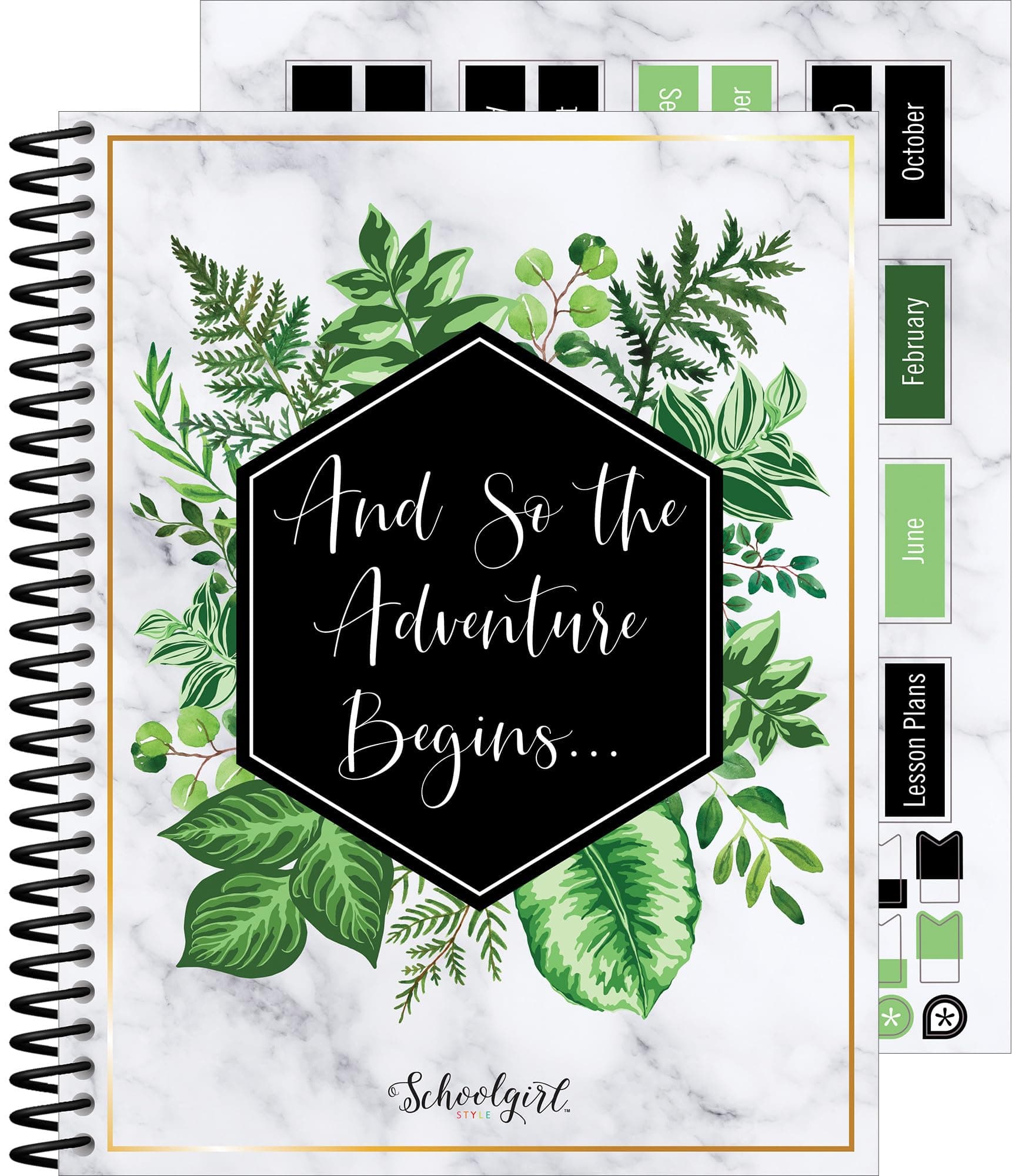 Simply Boho Greenery Teacher Planner