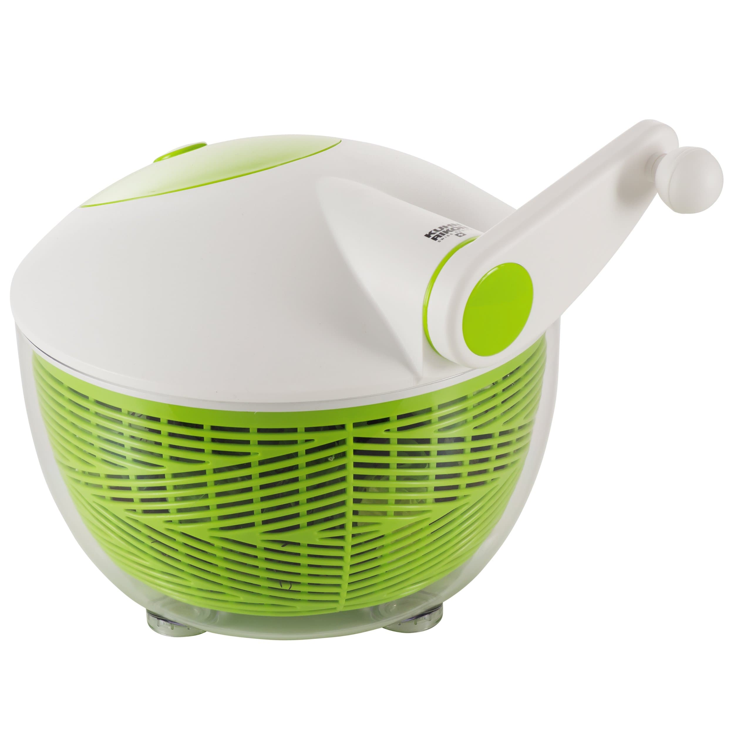 Salad Spinner with Side Handle and Instant-Stop Button, 26 cm