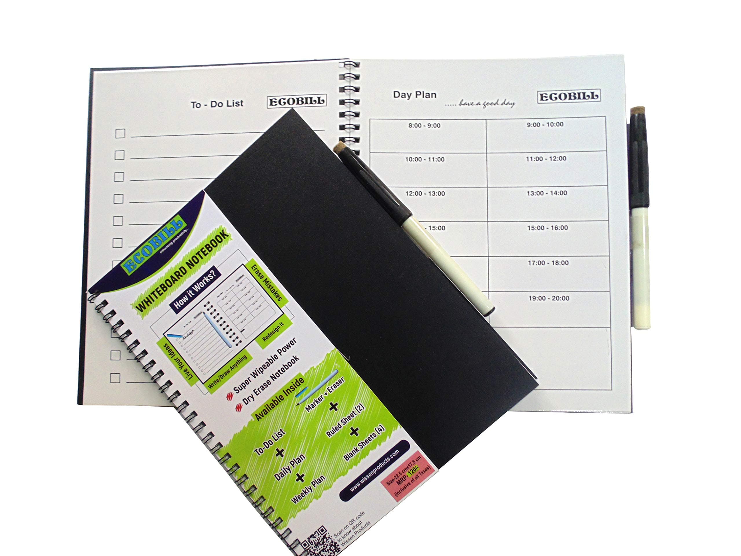 Ecobill Write Erase Writing and Planner Notebook