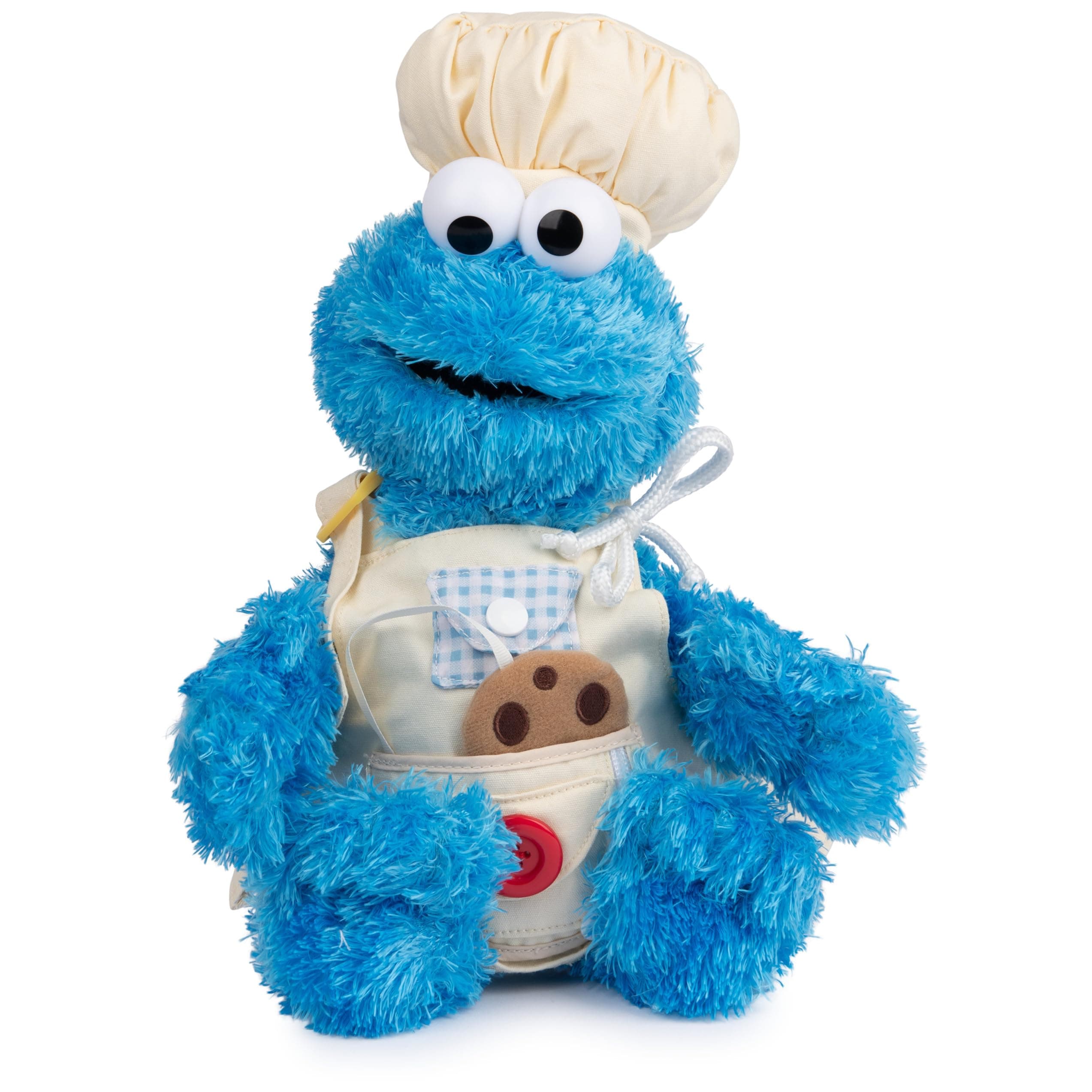 Sesame Street Official Cookie Monster Teach Me Plush, Premium Plush Toy for Ages 1 & Up, Blue, 15”