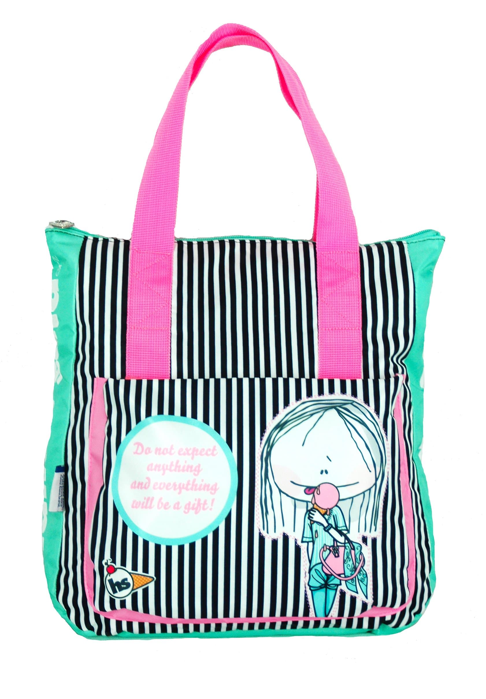 Striped Ice Cream Tote