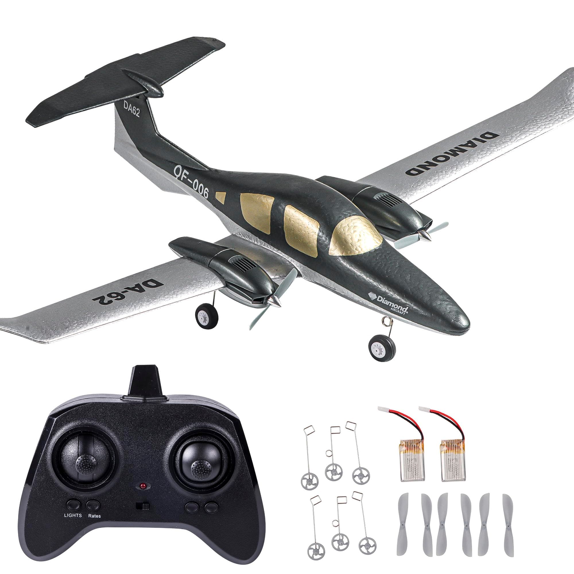 RC Plane Remote Comtrol Airplane RTF RC Plane, 2CH Remote Control Airplane F35 Jet Indoor Outdoor 2.4GHz Radio Control Aircraft for Kids Boys Beginner