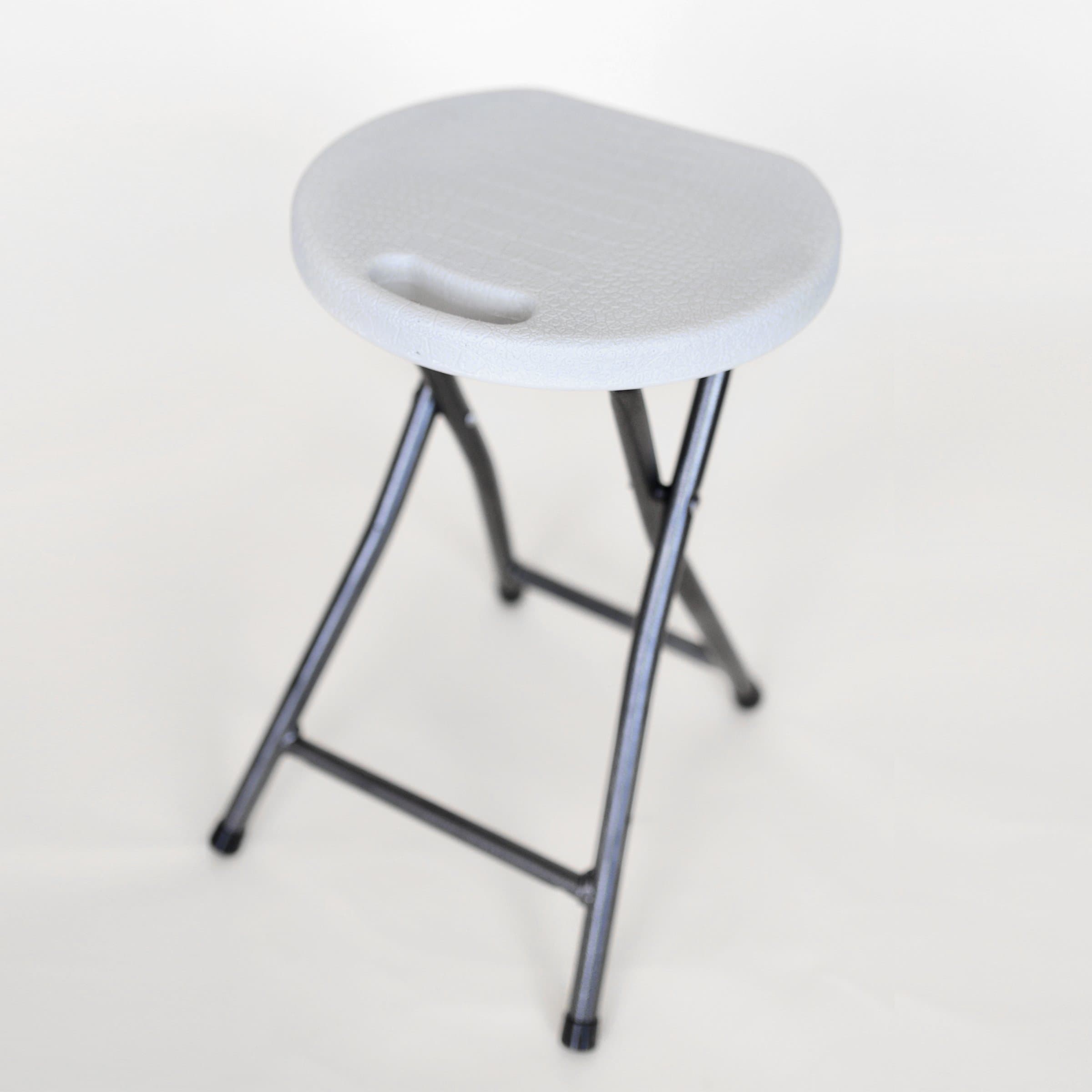 Folding Stool by Closet Trolley