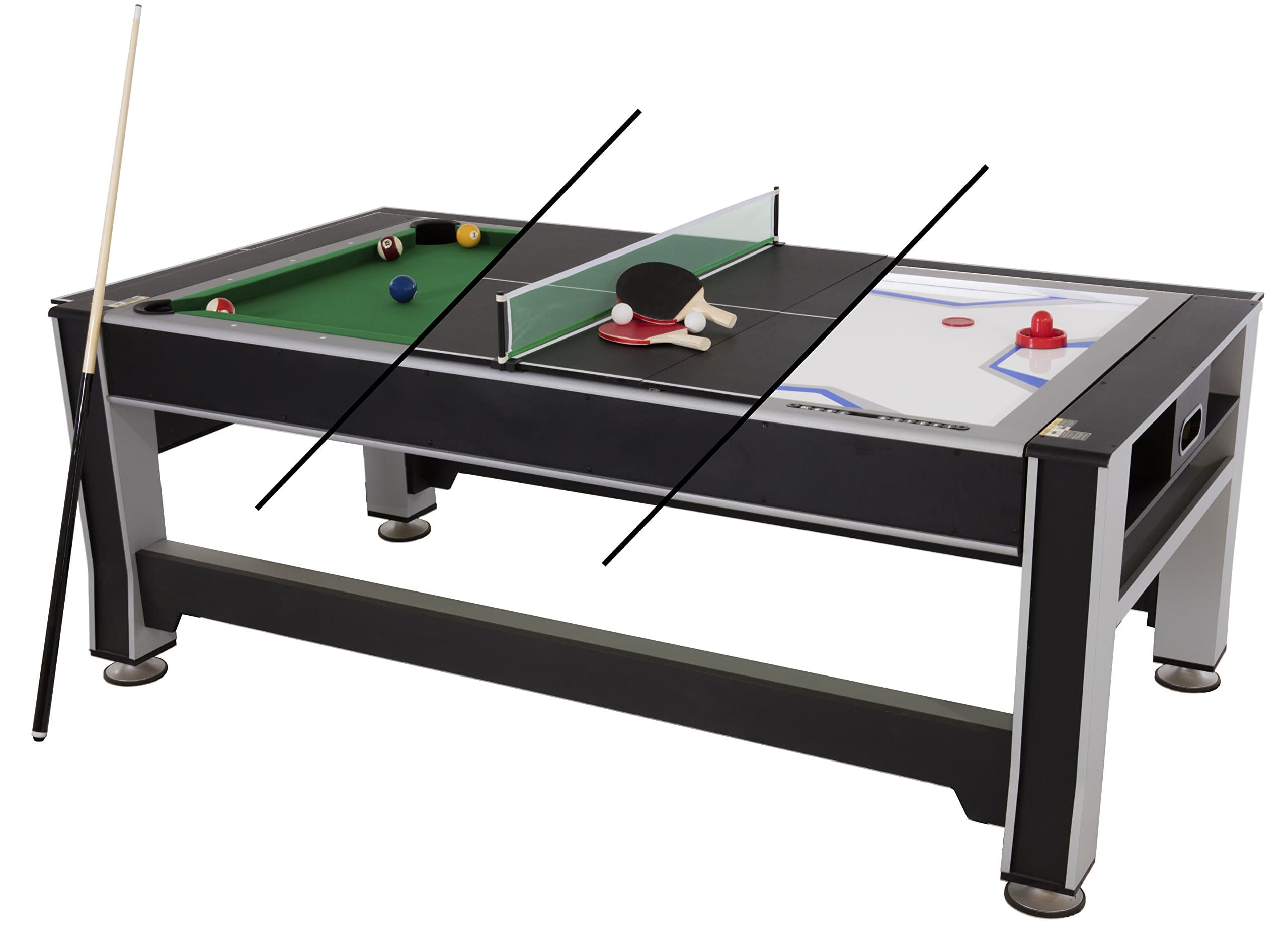 TRIUMPH 3-in-1 Swivel Multigame Table