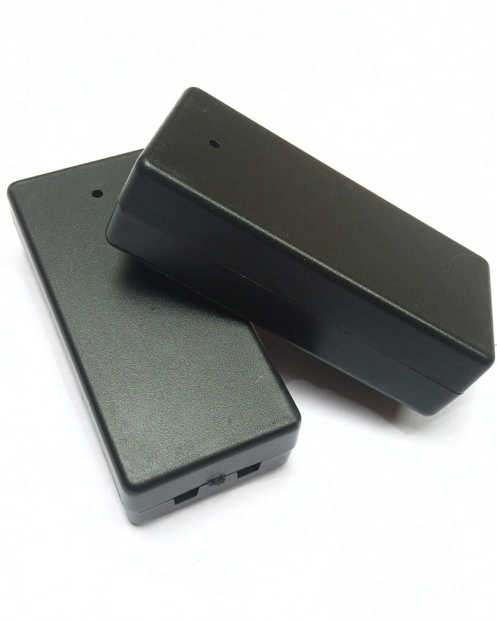 Delson Electronics Project Plastic Box Case, Double Size 10.5x5.8x3.5 cm (Black)