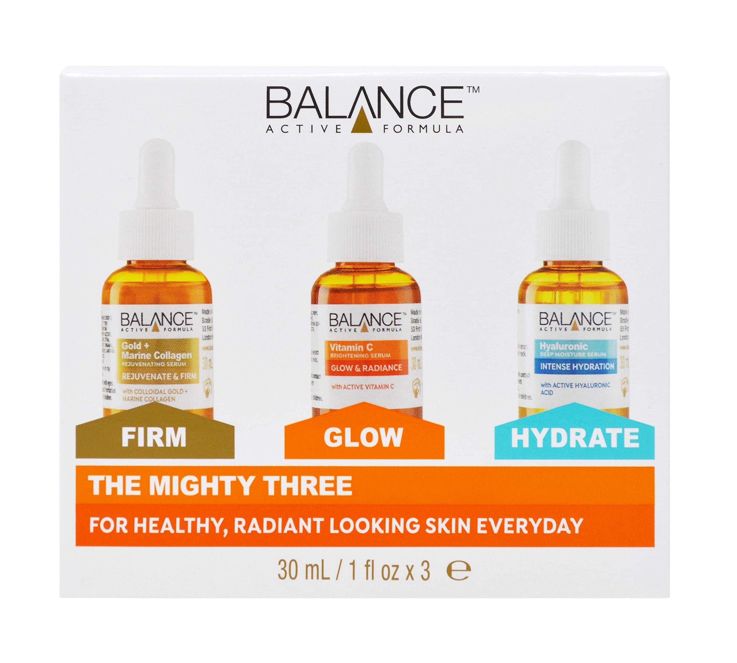 The Mighty Three (3 X 30ml) - Breakthrough Active Ingredients, Visible Results. Three Targeted Serums That You Can Layer Together Or Use Individually.
