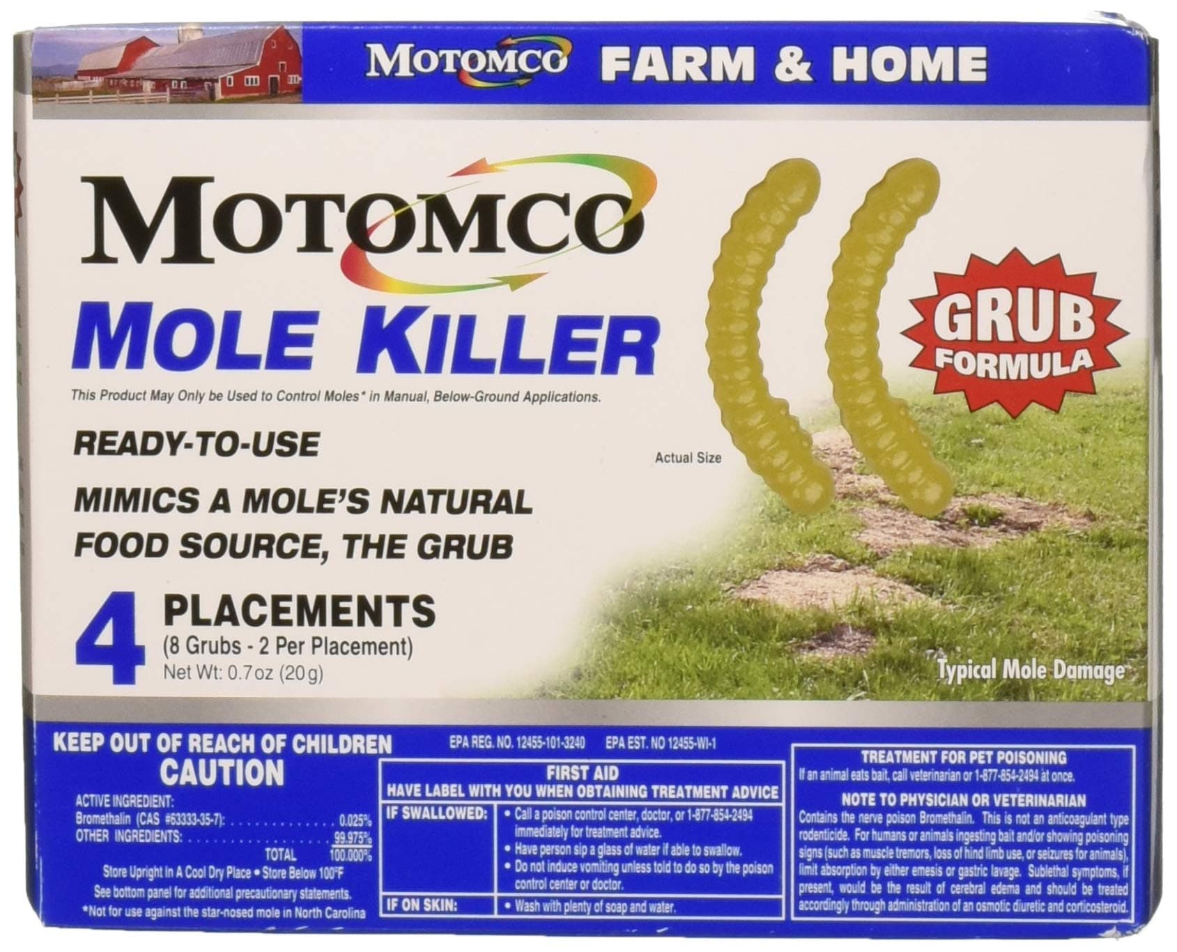 Mole Killer Grub Formula (8 Placements)