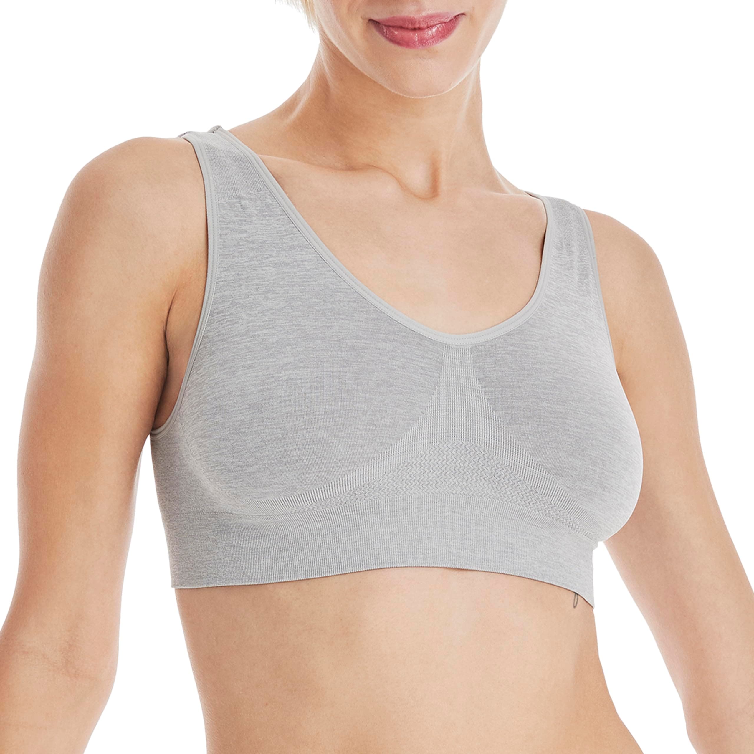 Women's Cozy Wireless Bra, Full-Coverage Pullover Bra, Seamless T-Shirt Bra