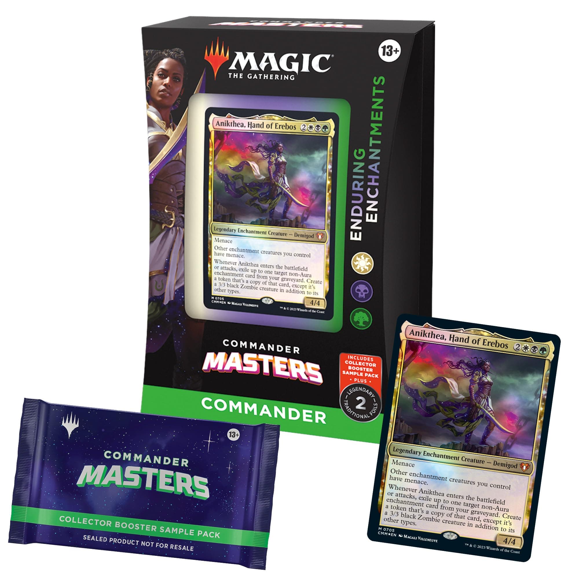 Magic: The Gathering Commander Masters Commander Deck - Enduring Enchantments (2-Card Collector Booster Sample Pack - English Version)