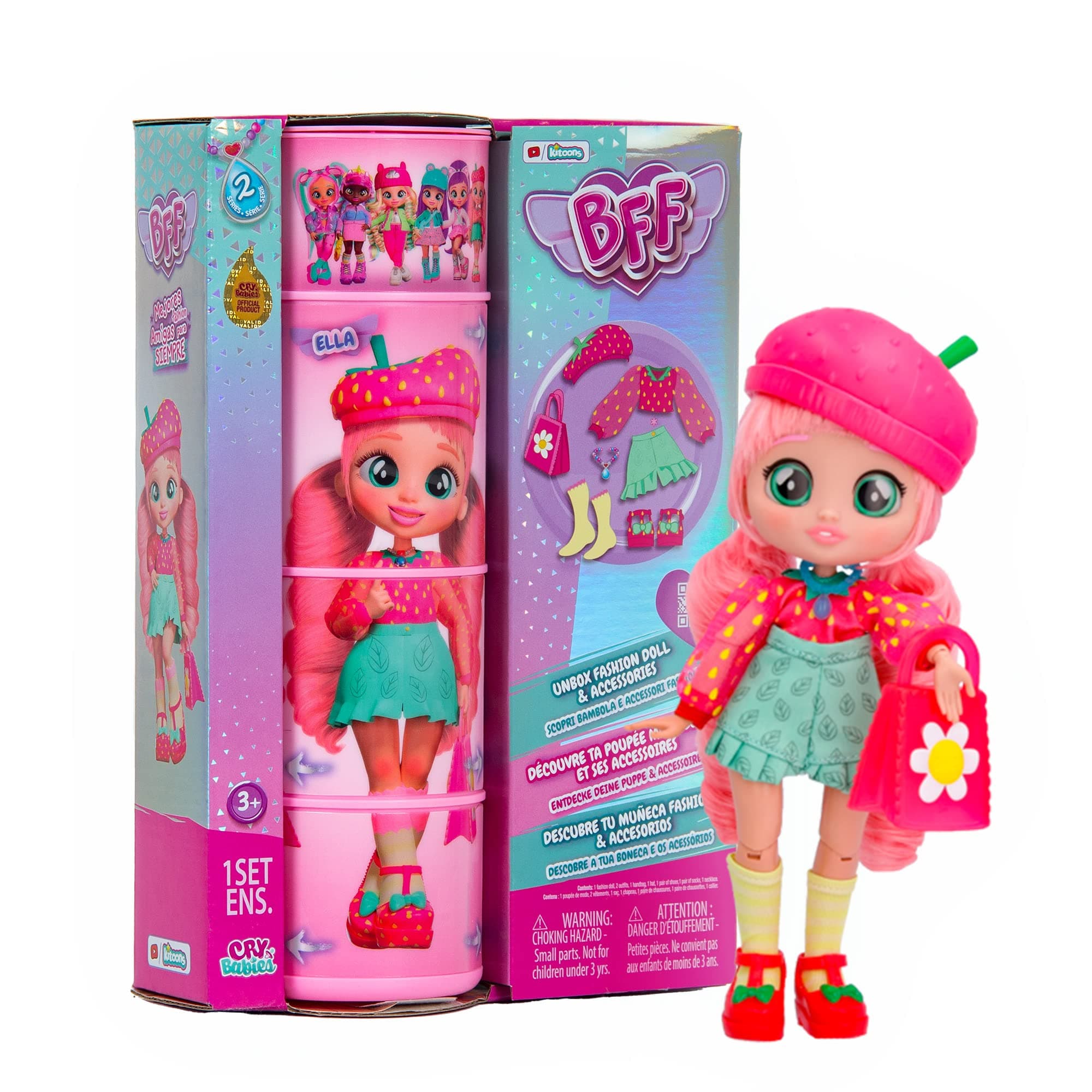 BFF by Cry Babies Doll Ella 8-Inch