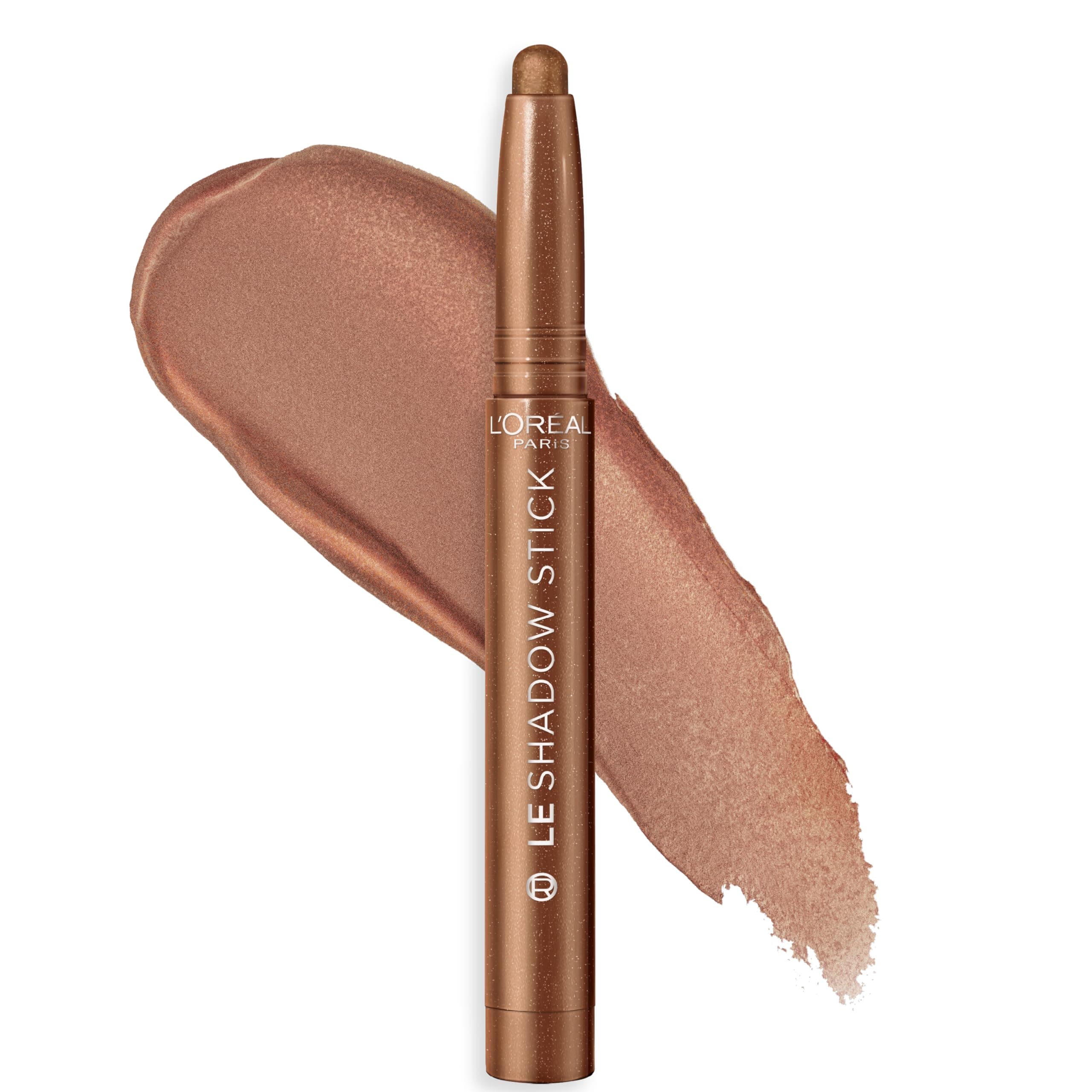 L'Oreal Paris Makeup Le Shadow Stick Eye Shadow, Blendable, Stain Resistant, Cream Eye Shadow, Magnetic Bronze, 0.5 Ounce