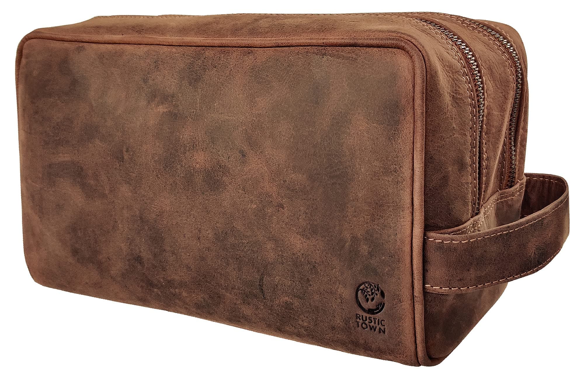 Leather Travel Toiletry Bag