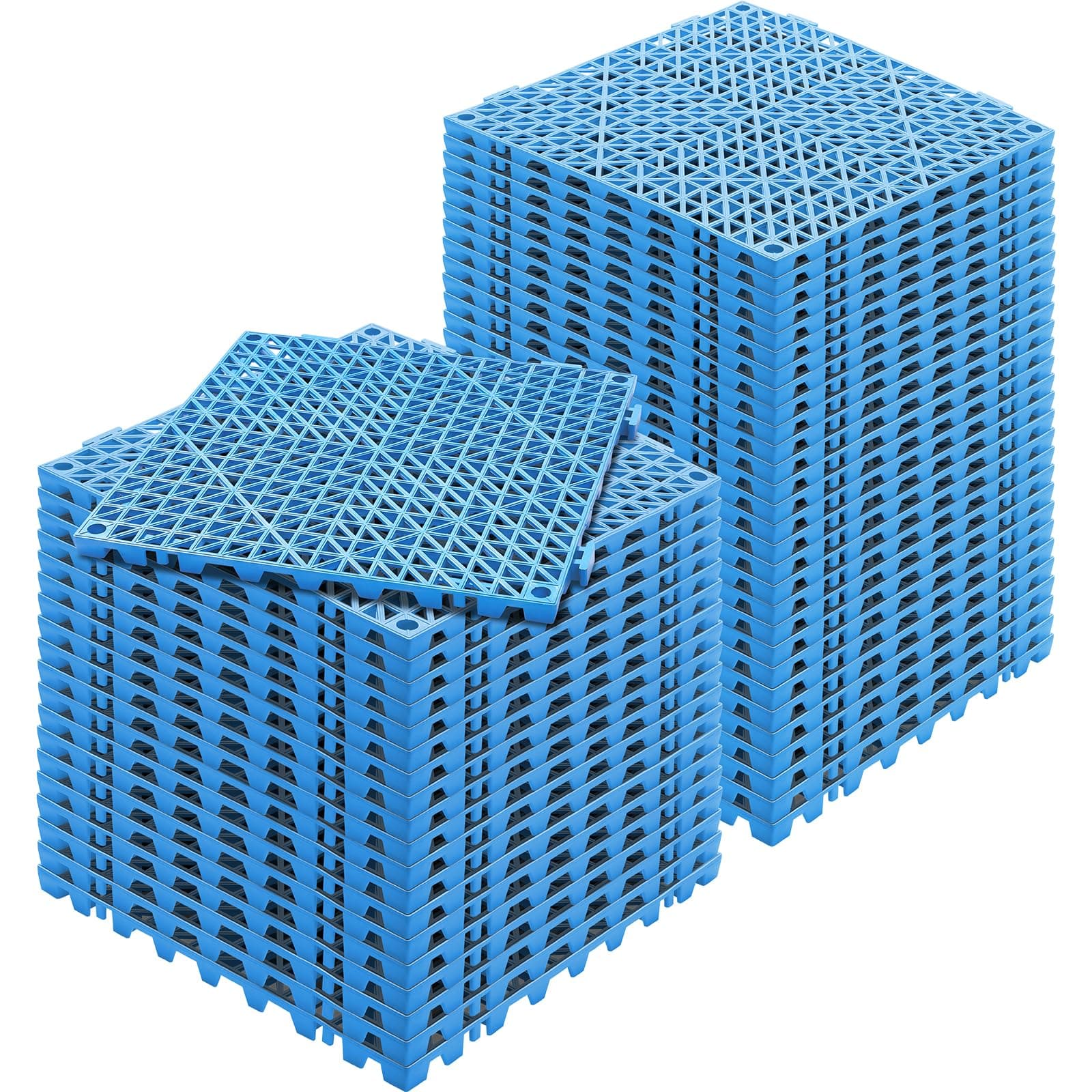 Tiles Interlocking 50 PCS Blue