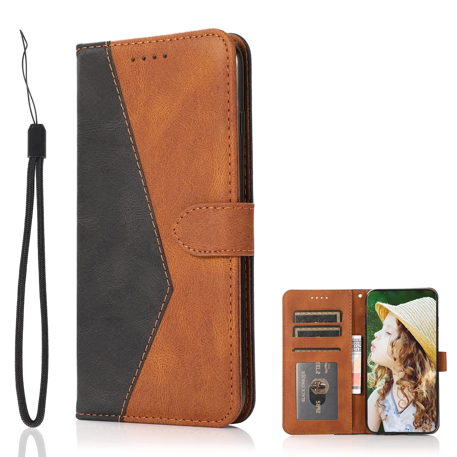 Mingming Wallet Case for Xiaomi Mi 11 Lite 5G Case, Wallet Magnetic Cover with Credit Card Slots and Flip Stand, Leather Phone Case Compatible with Xiaomi Mi 11 Lite 5G, CYPJ5