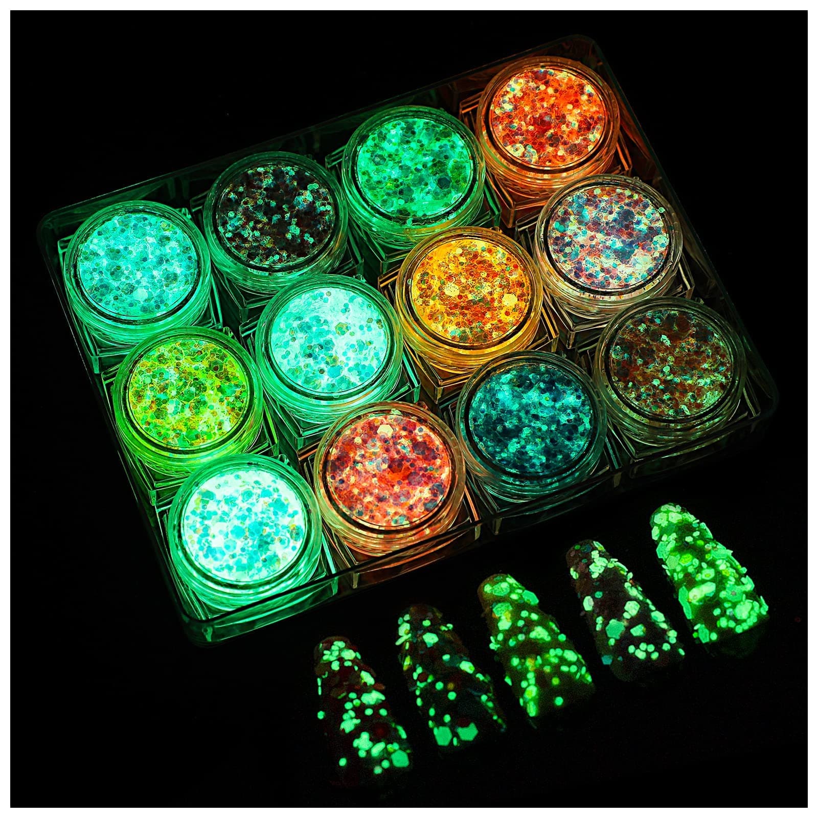 Glow Glitter Glitter Gel