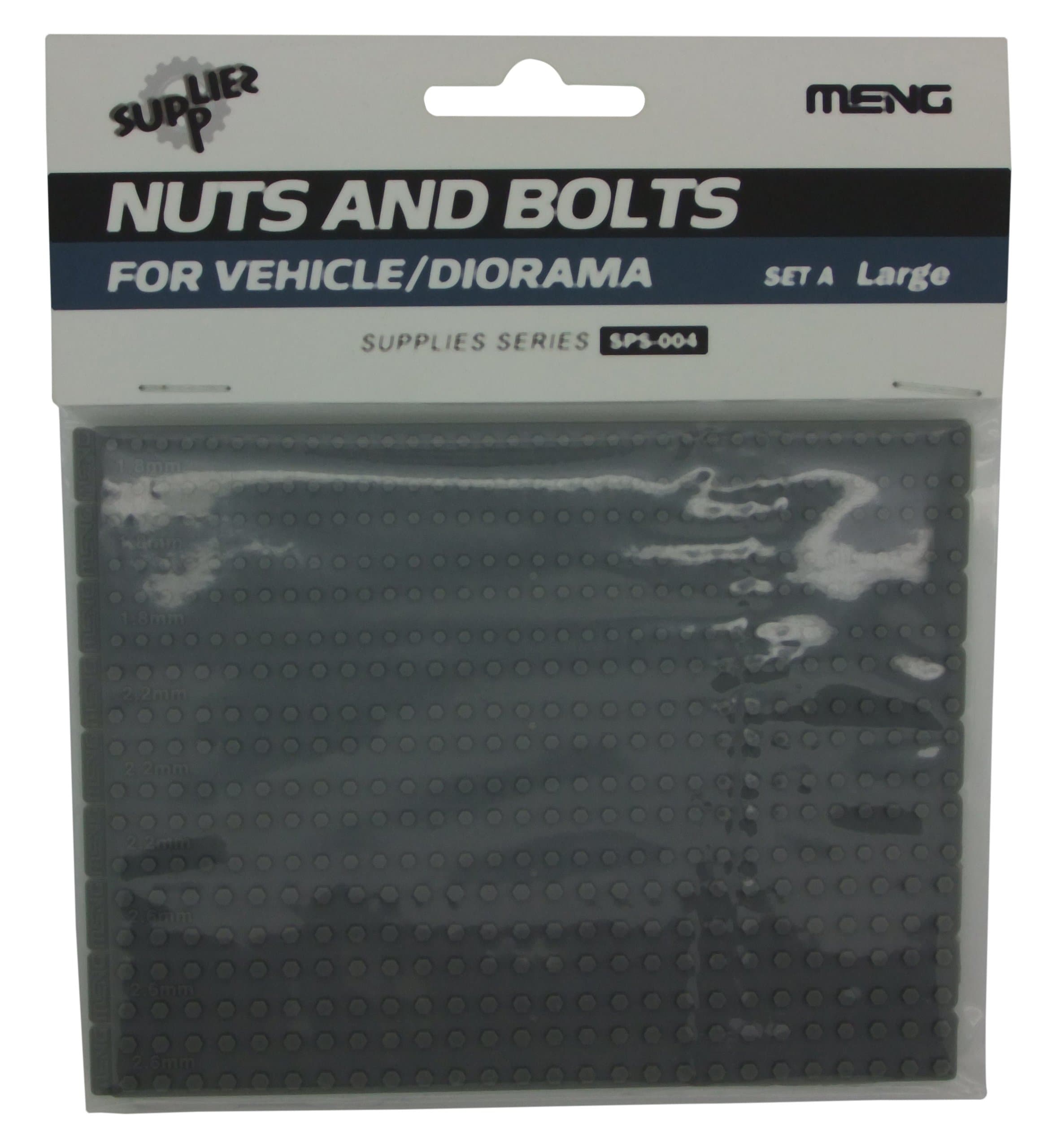 MENG"Model 1:35 SET A" Nuts and Bolts (Large, Multi-Colour)