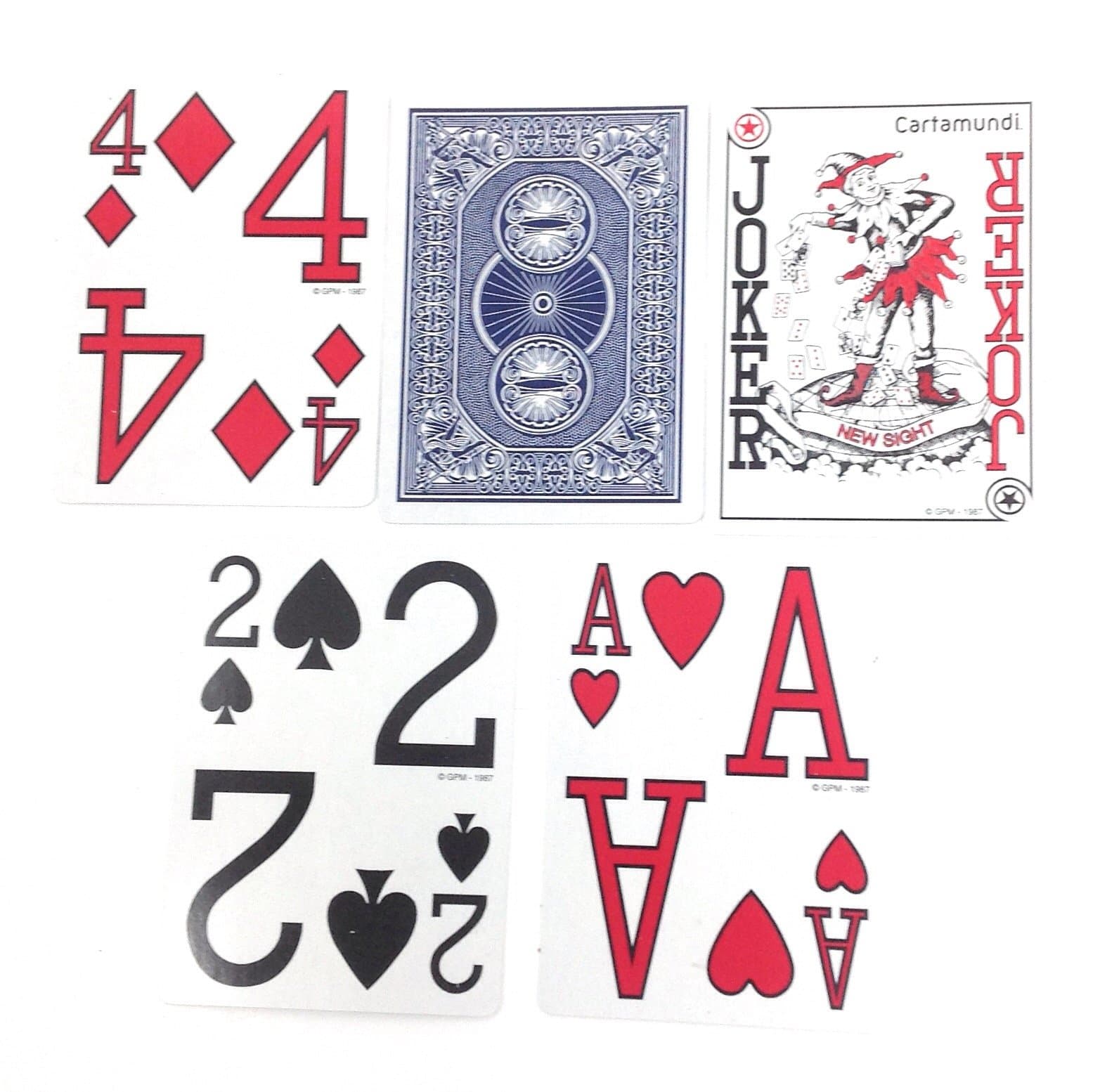 Large Print Playing Cards, One deck, Assortment