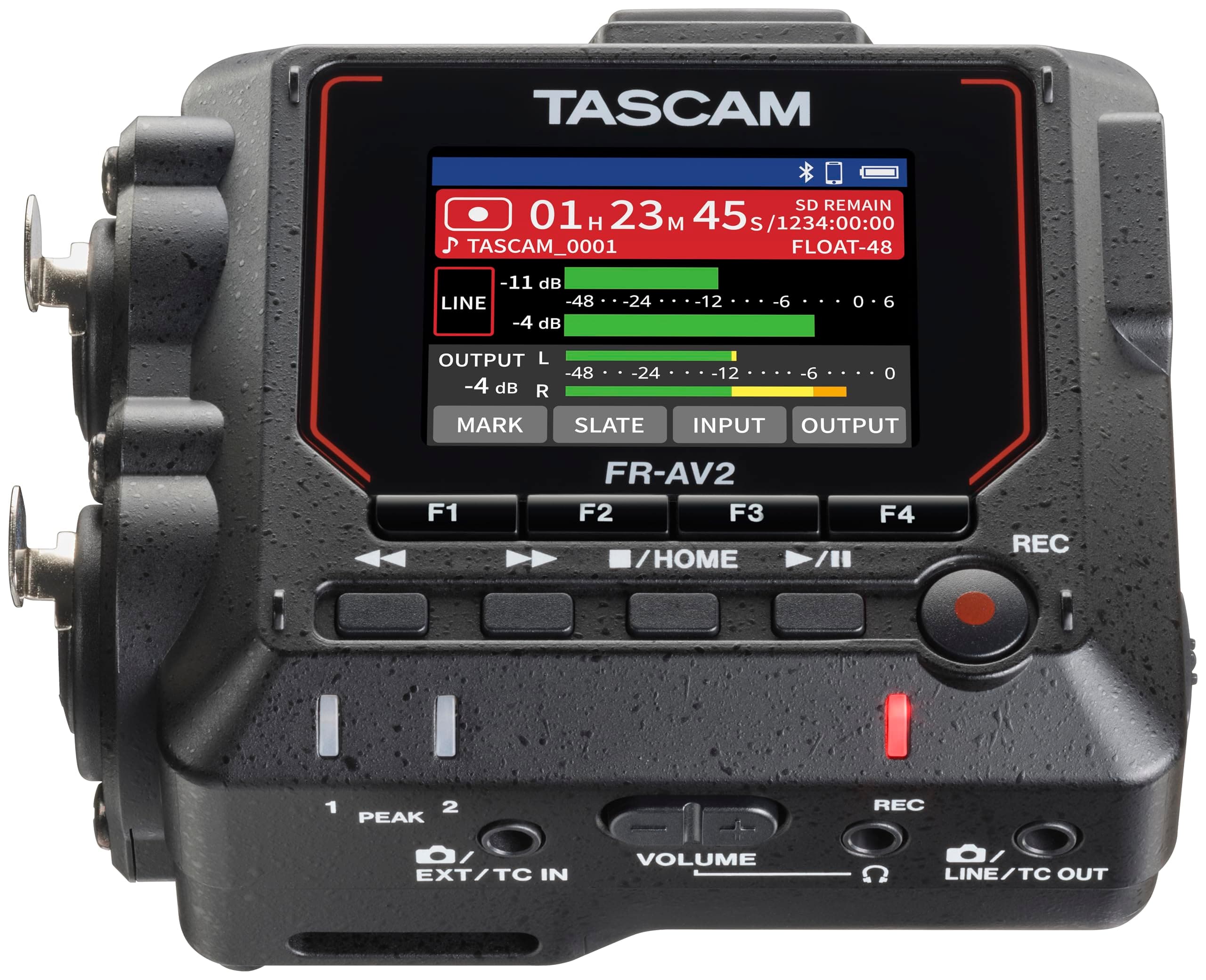 TASCAM FR-AV2 32-bit Float Compatible 2CH Portable Field Recorder / Timecode Generator, Dual AD Converter, Timecode Synchronization, Audio Interface