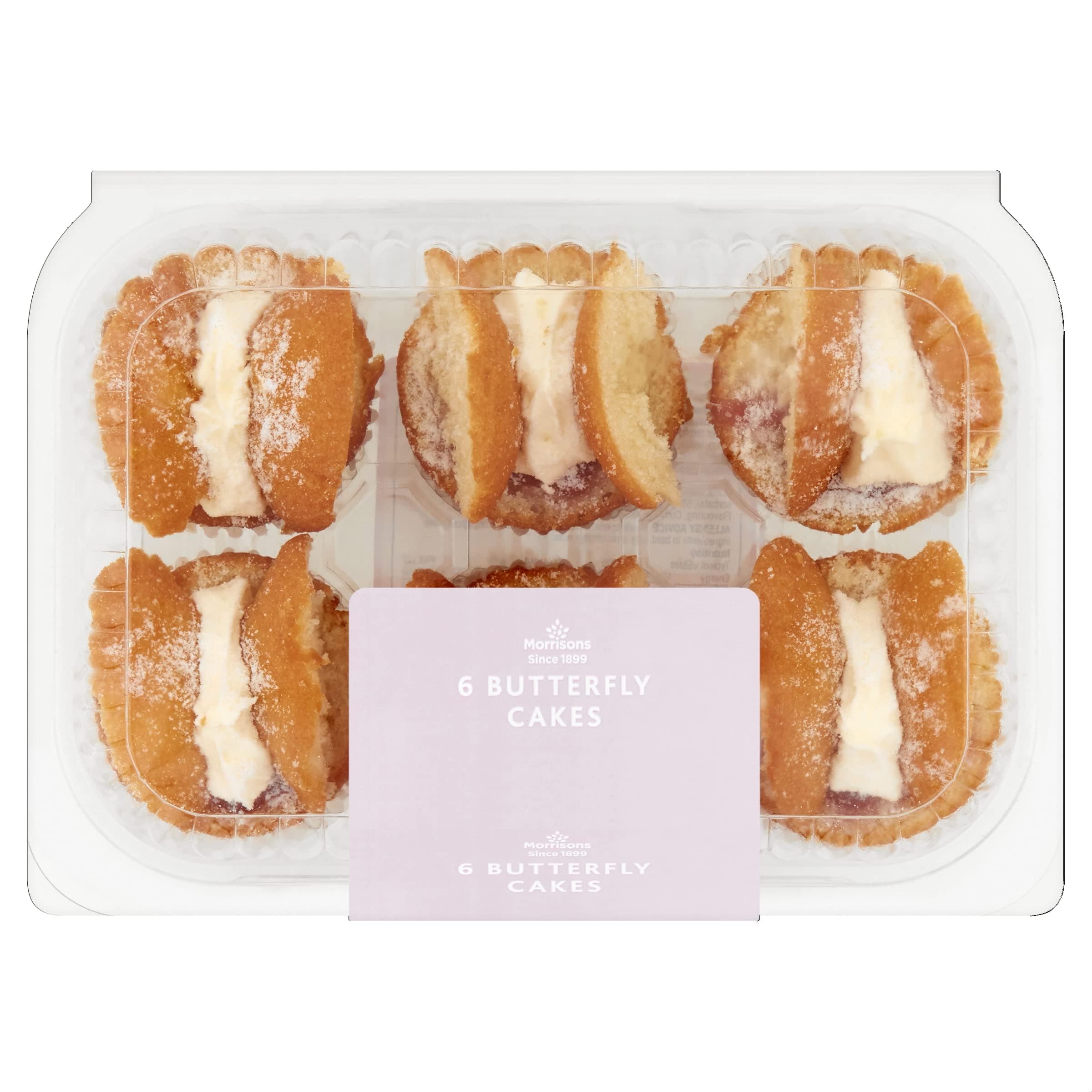 Morrisons Butterfly Cakes 6 pack