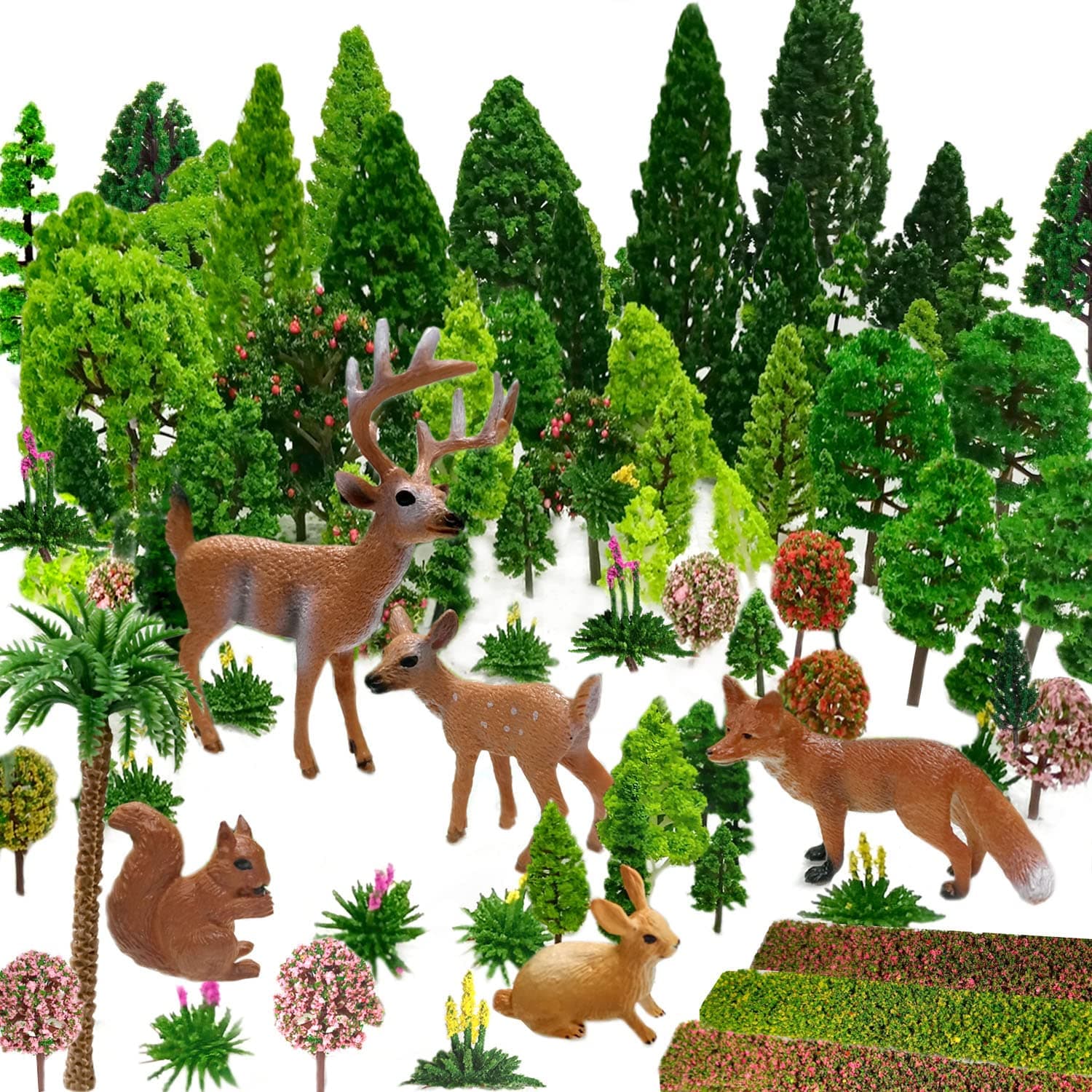 70pcs Model Trees