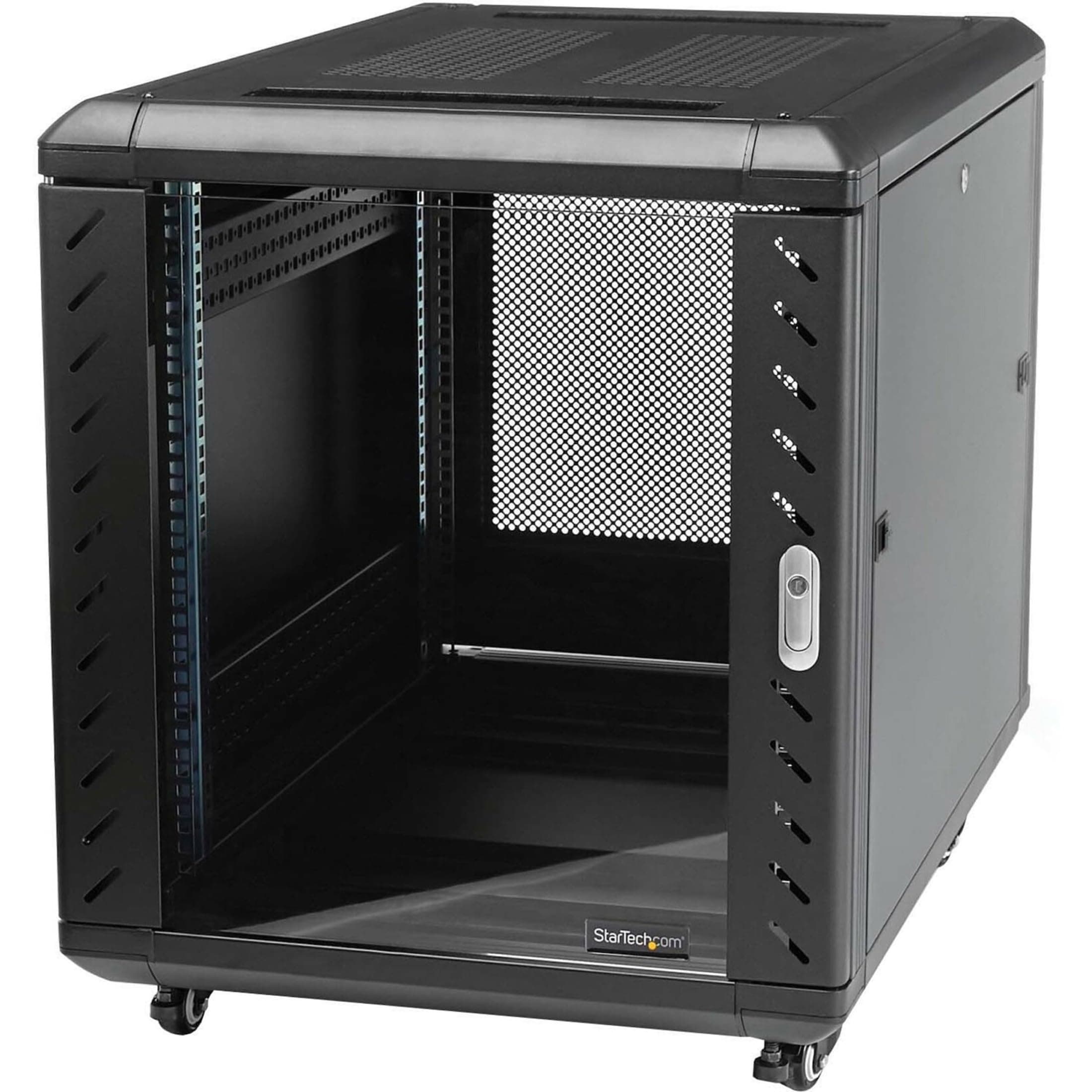 StarTech.com 4-Post 15U Server Rack Cabinet, 19" Data Rack Cabinet for IT / Network Equipment, with Adjustable Mounting Rails