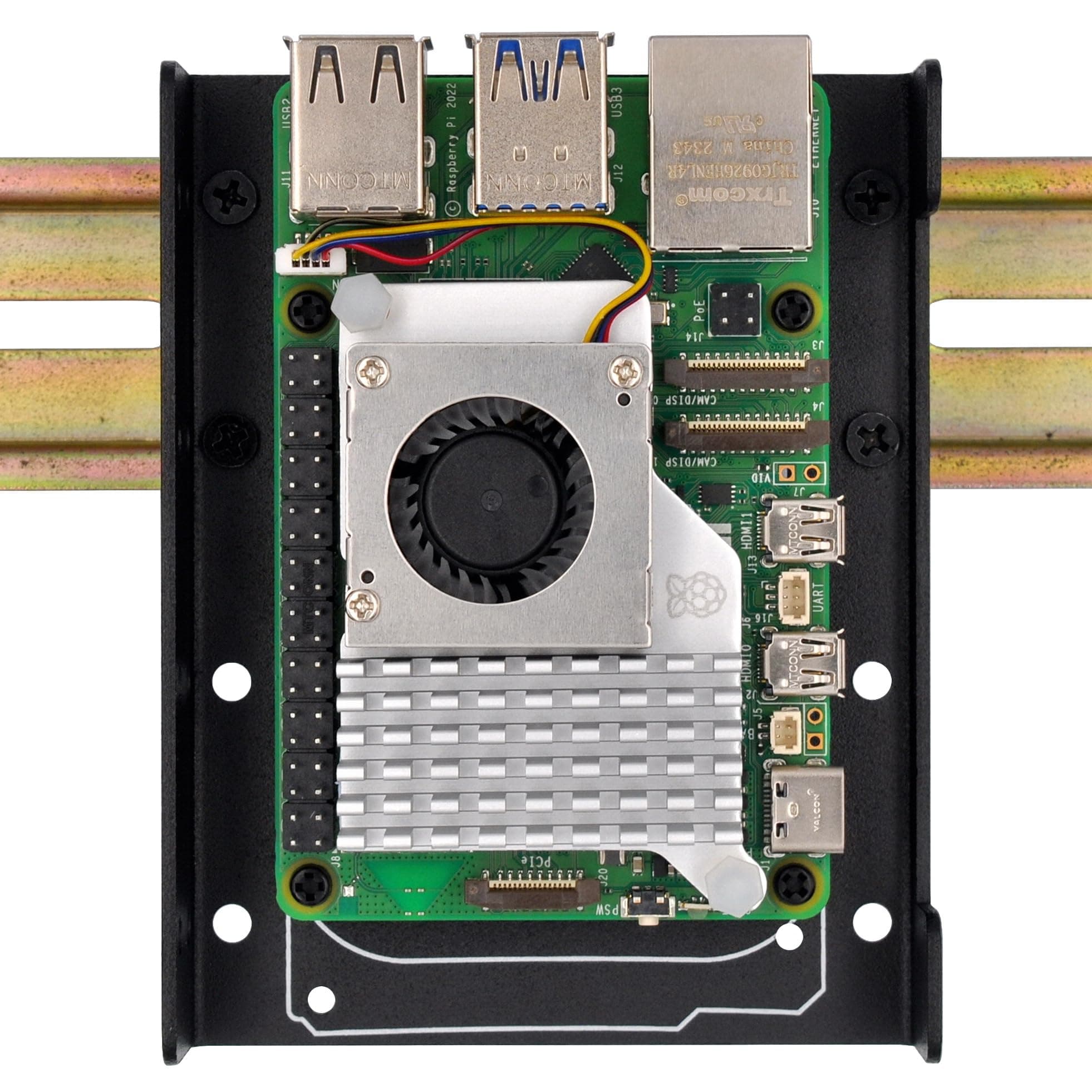 - DIN Rail Mount Bracket for Raspberry Pi 1A+ 1B+ 2B 3B 3B+ 4B 5 Zero Arduino Uno Mega Mkr BeagleBone Black