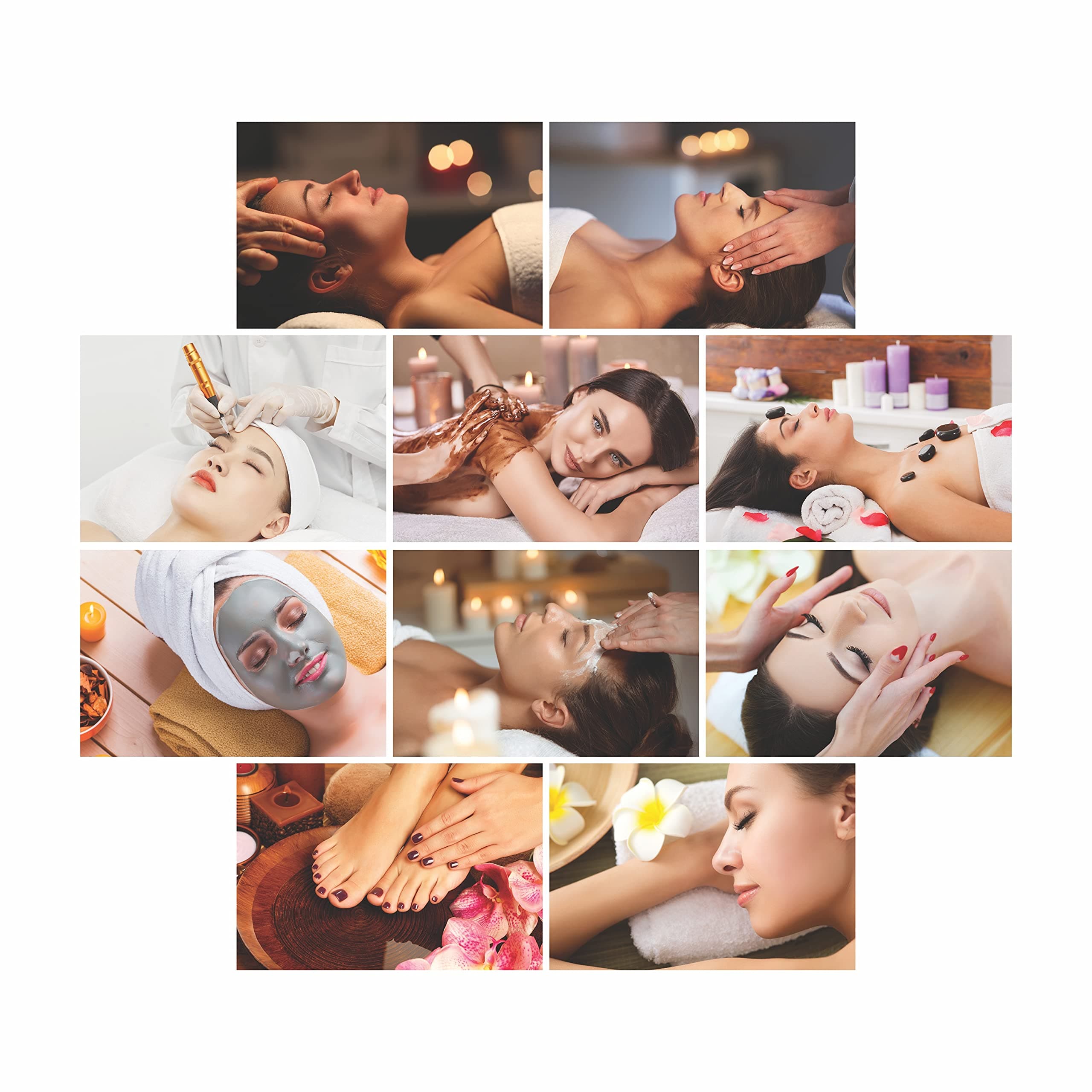 Anne Print Solutions Extra Large Salon Poster Wall Decor Without Frame ( Multicolour, 25 Mm X 25 Mm, Abstract) - Set Of 10