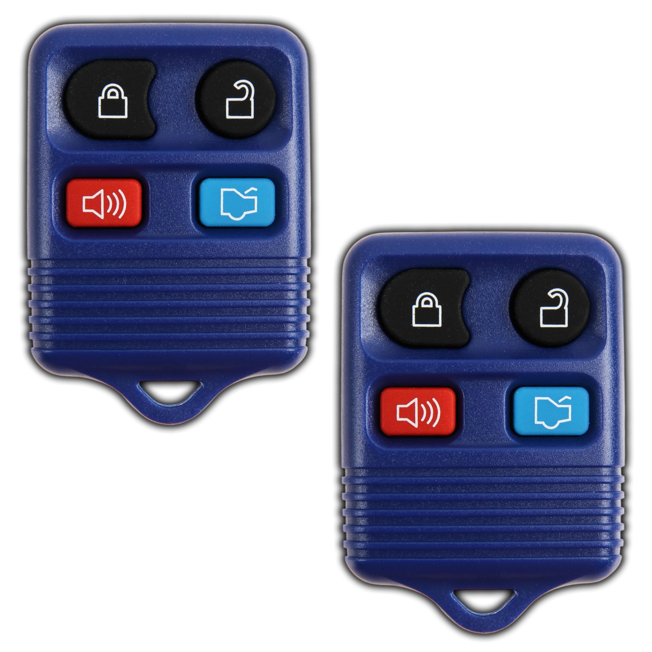 KeylessOption 2 Blue Replacement 4 Button Keyless Entry Remote Control Key Fob