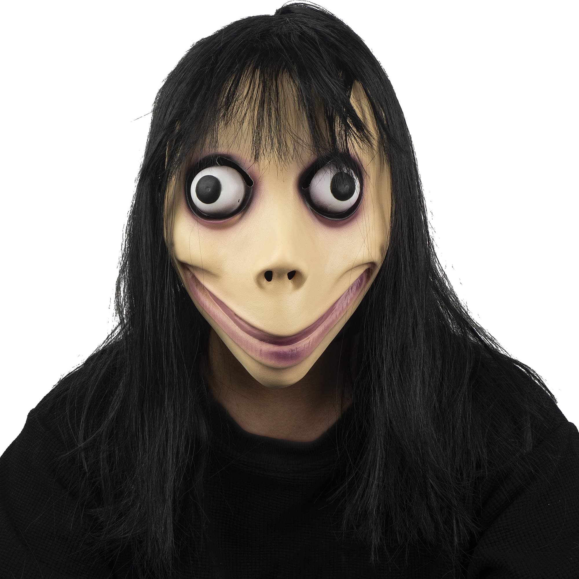 Scary Momo Mask Creepy Halloween Latex Cosplay Costume for Adult