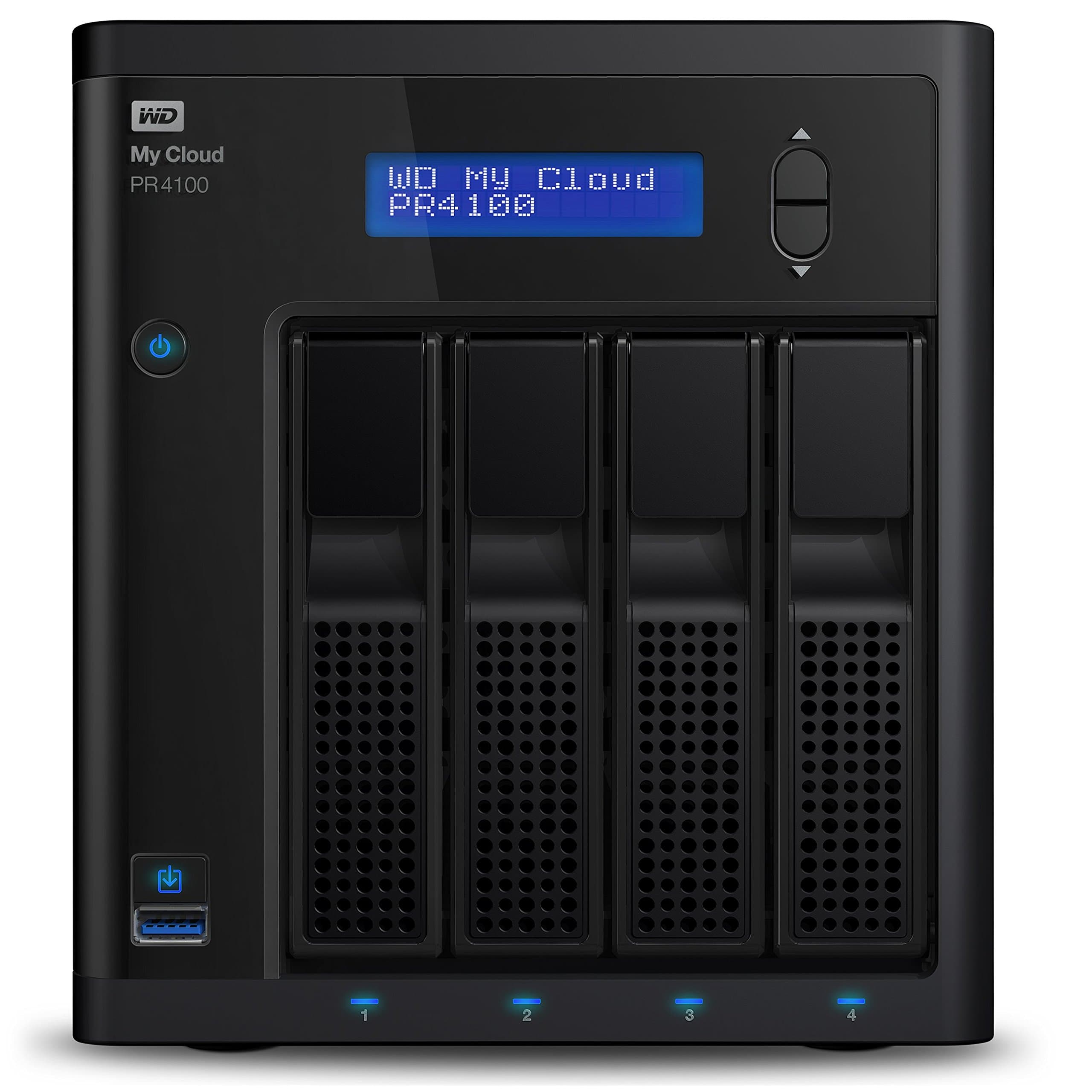 Western Digital WD Diskless My Cloud Pro Series PR4100 Network Attached Storage - NAS - WDBNFA0000NBK-EESN