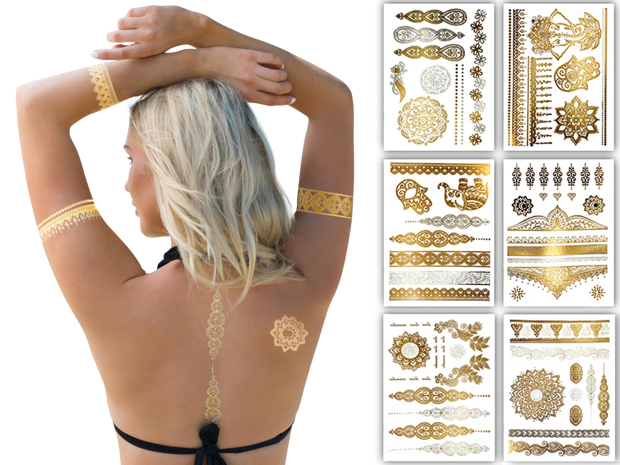 Terra Tattoos Jasmine (Gold)