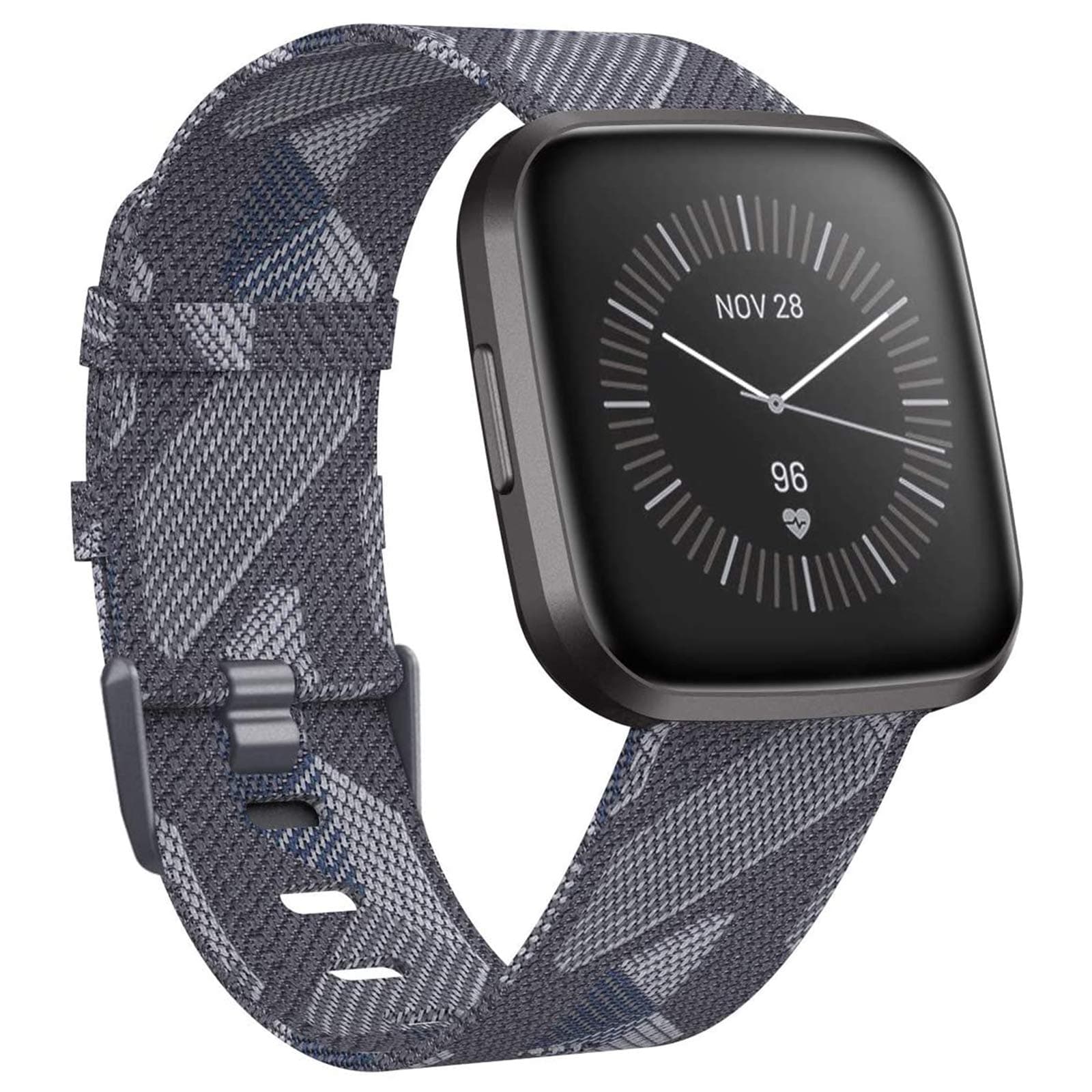 CAVN Woven Bands Compatible with Fitbit Versa 2 / Versa / Versa Lite, Fabric Bands for Women Men Breathable Replacement Strap Bracelet Wristband Band for Versa 2 / Versa / Versa Lite Smartwatch