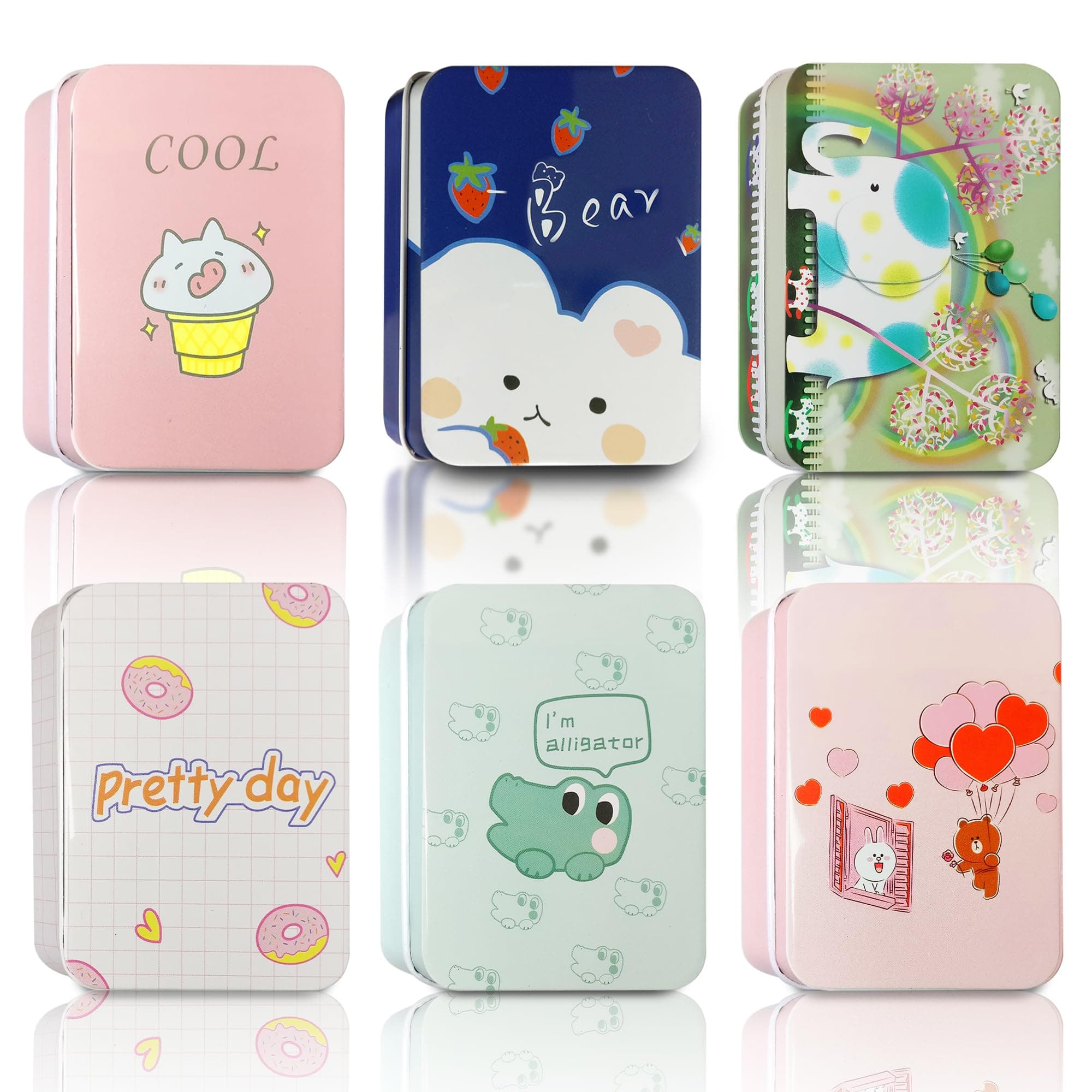 Tin Container 6Pc Gift boxes Unicorn Box Storage Container Small Storage Box Storage boxes For Kids Birthday Tin Boxes Multipurpose Storage Box l