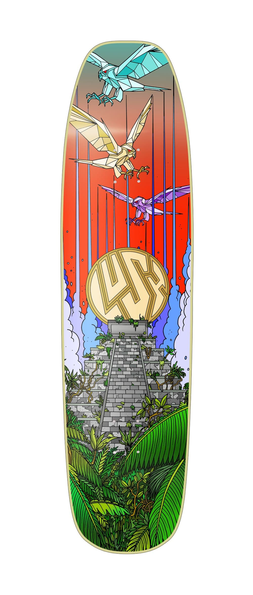 Lush Longboard Deck, Spacebyrd Day, 12025